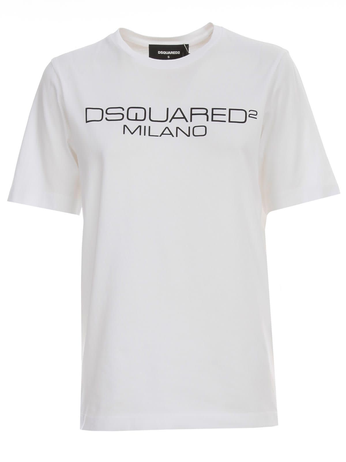 DSQUARED2 RENNY FIT T-SHIRT S/S WASH W/WRITTEN,11223935