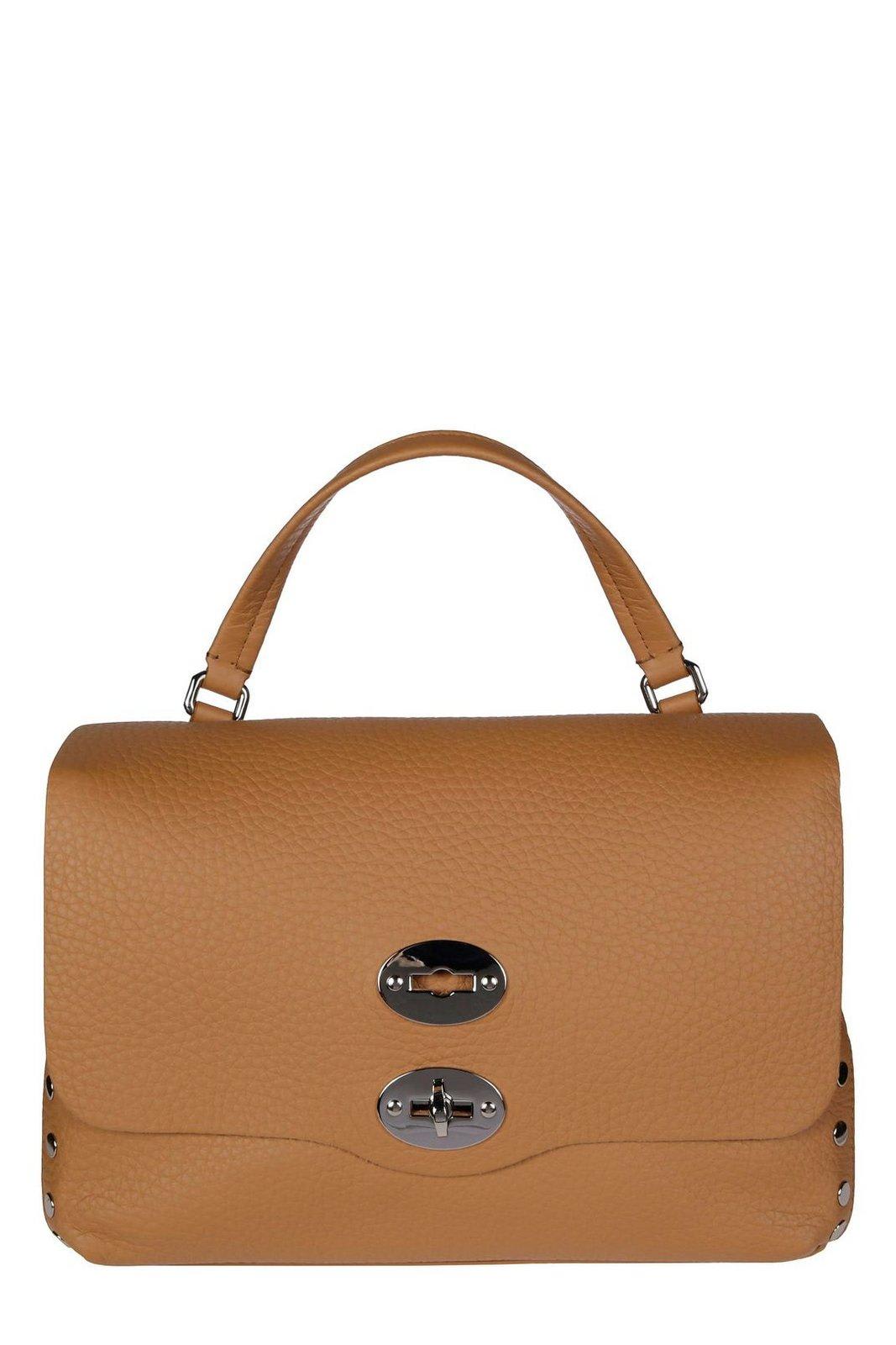 Zanellato Postina Twist-lock Small Messenger Bag In Brown