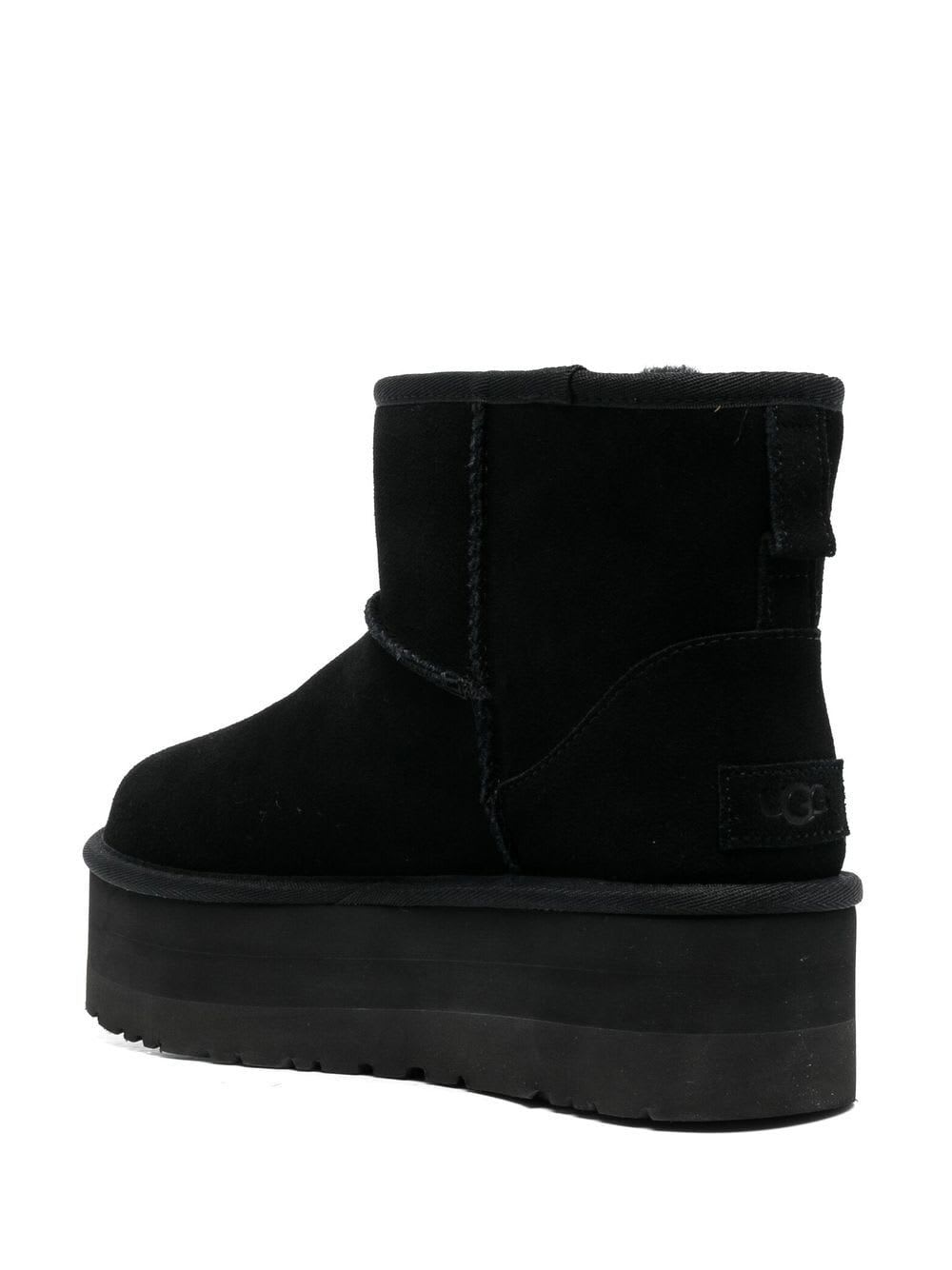 Shop Ugg Woman Classic Mini Platform Boots In Blk Black