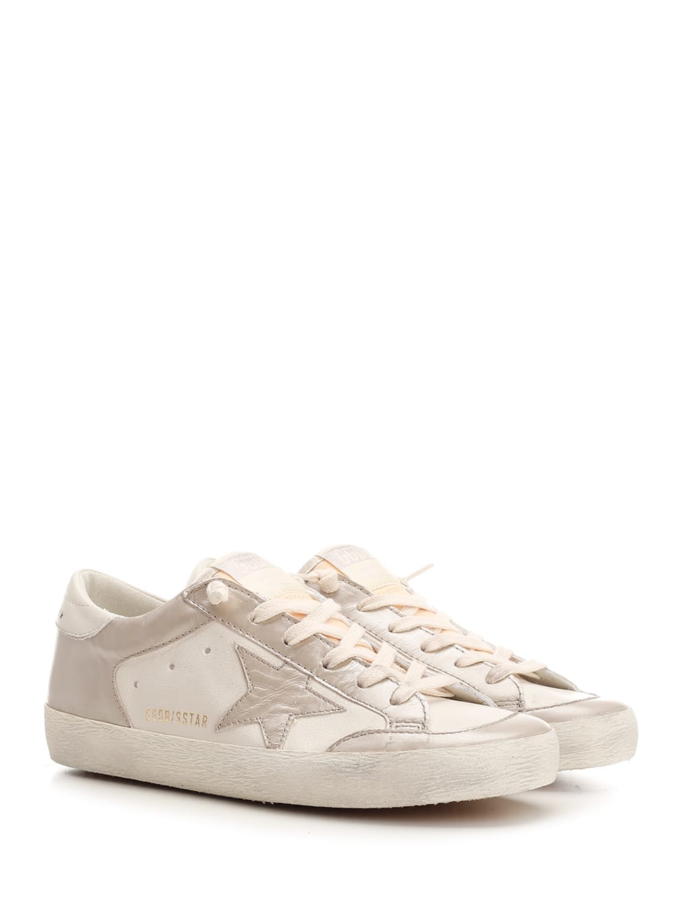 Shop Golden Goose Super Star Sneakers In White