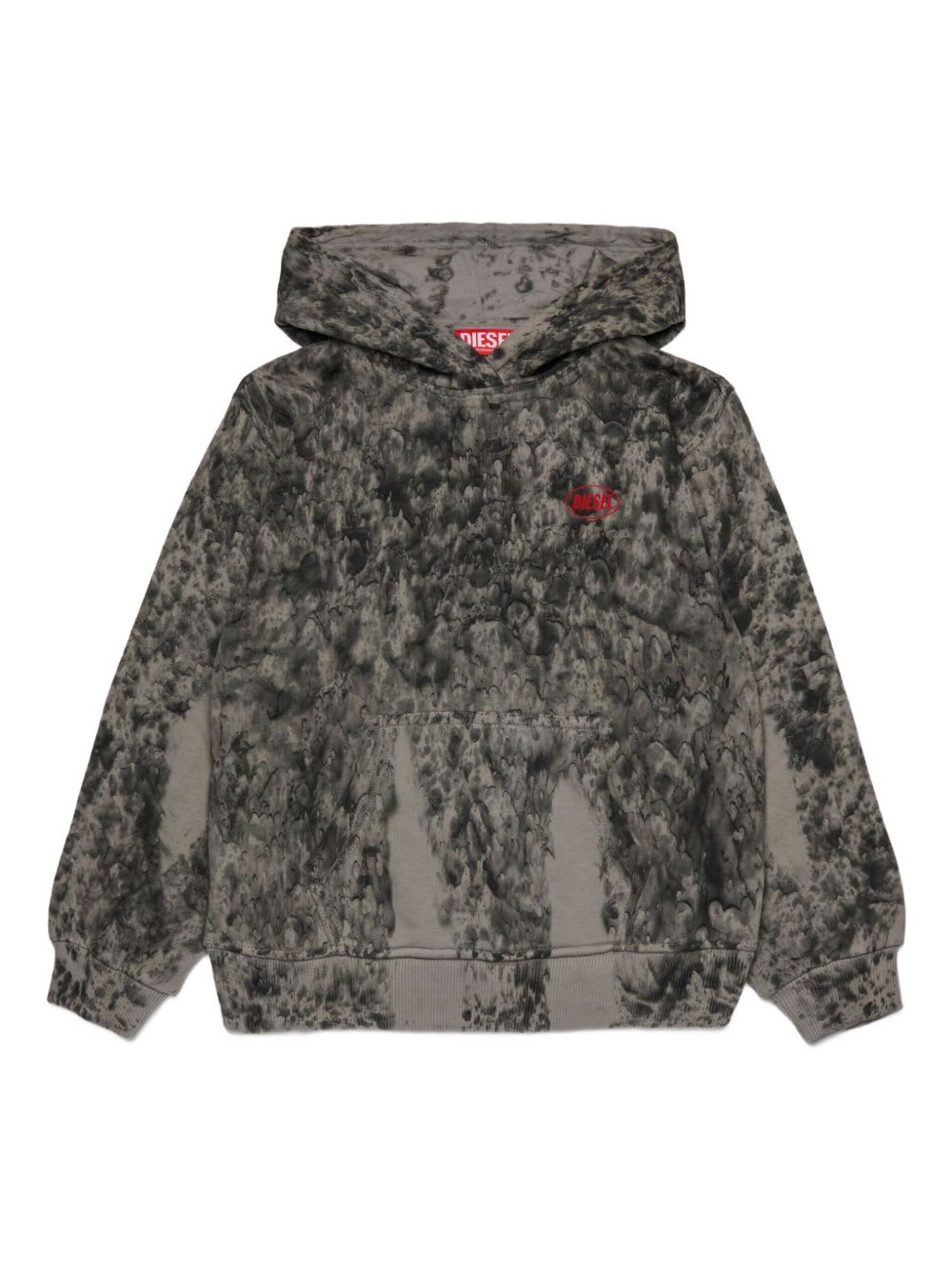 Diesel Kids S-boxt Hoodie In Gray