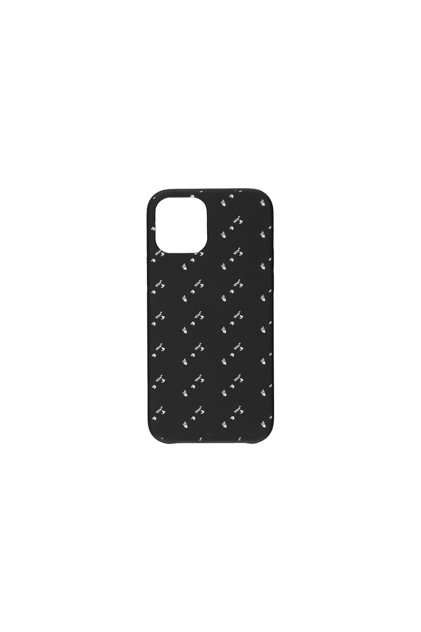 Off-white Printed Iphone 12 Case In Black