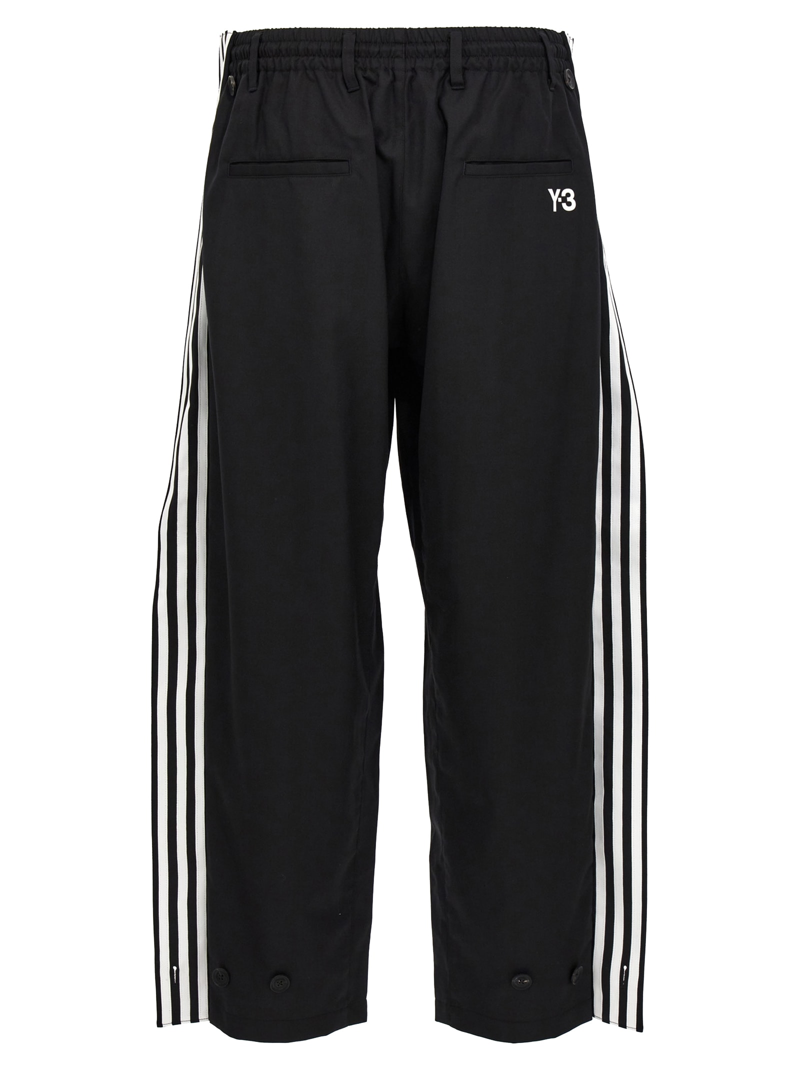 Shop Y-3 M Ref Wo Tp Joggers In White/black