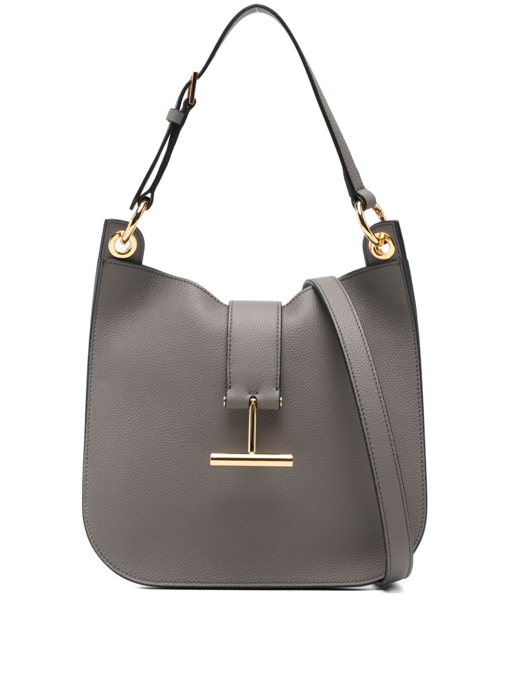 Tom Ford Tara Small Crossbody Bag In Gray