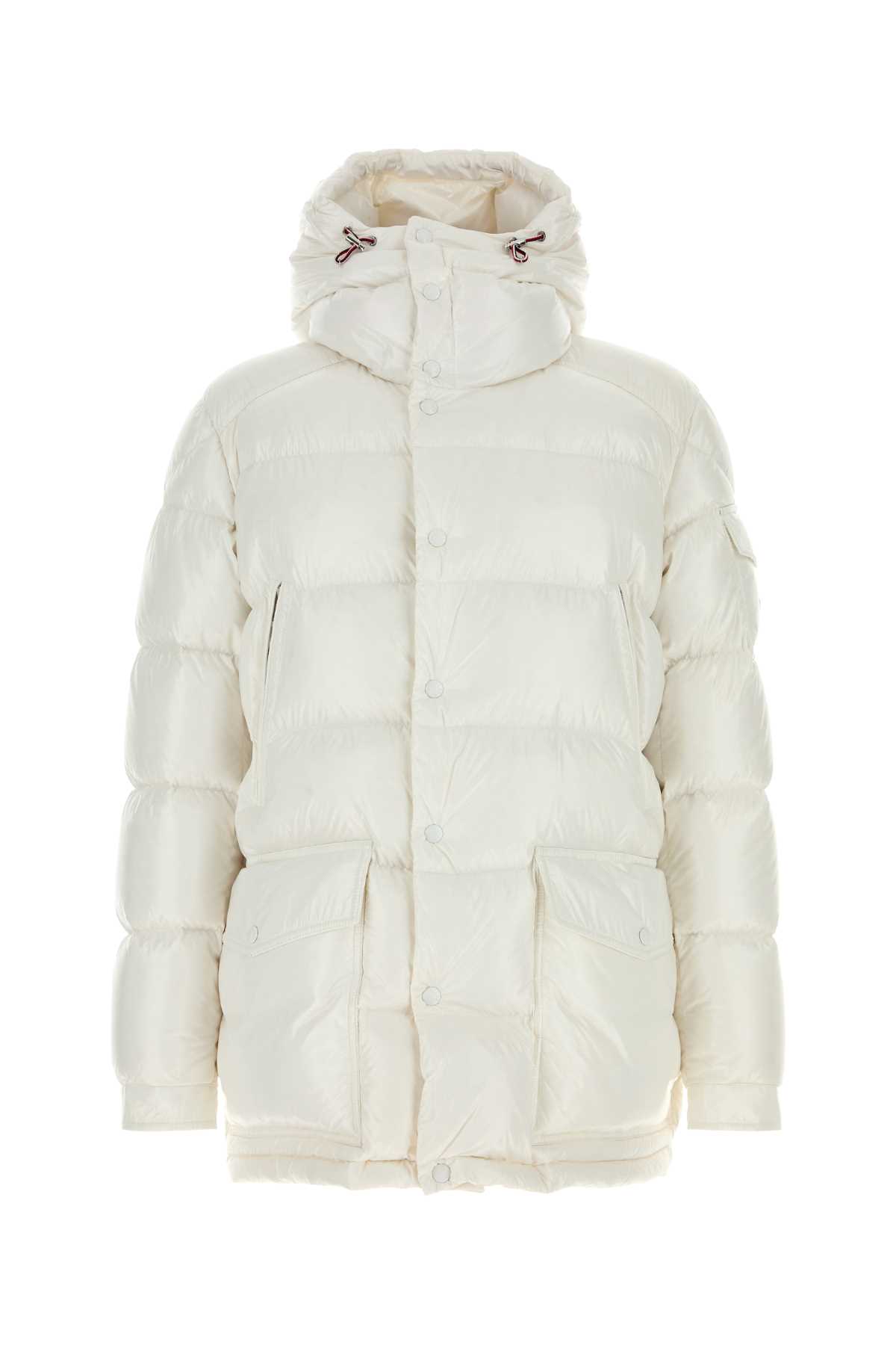 White Nylon Chiablese Down Jacket