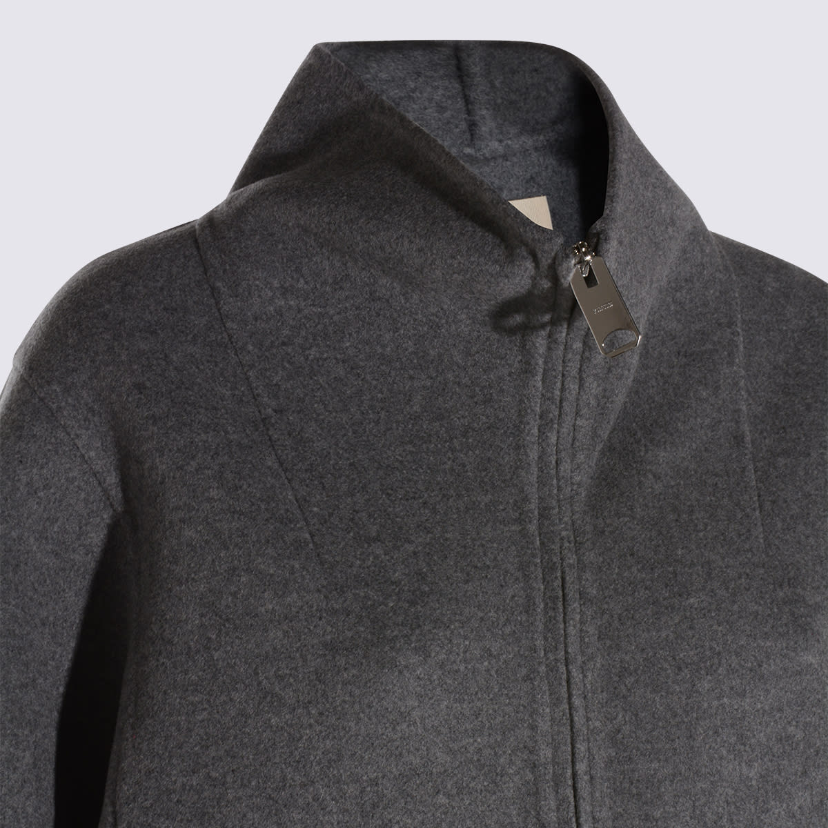 Khaite Grey Wool Coat In Gray