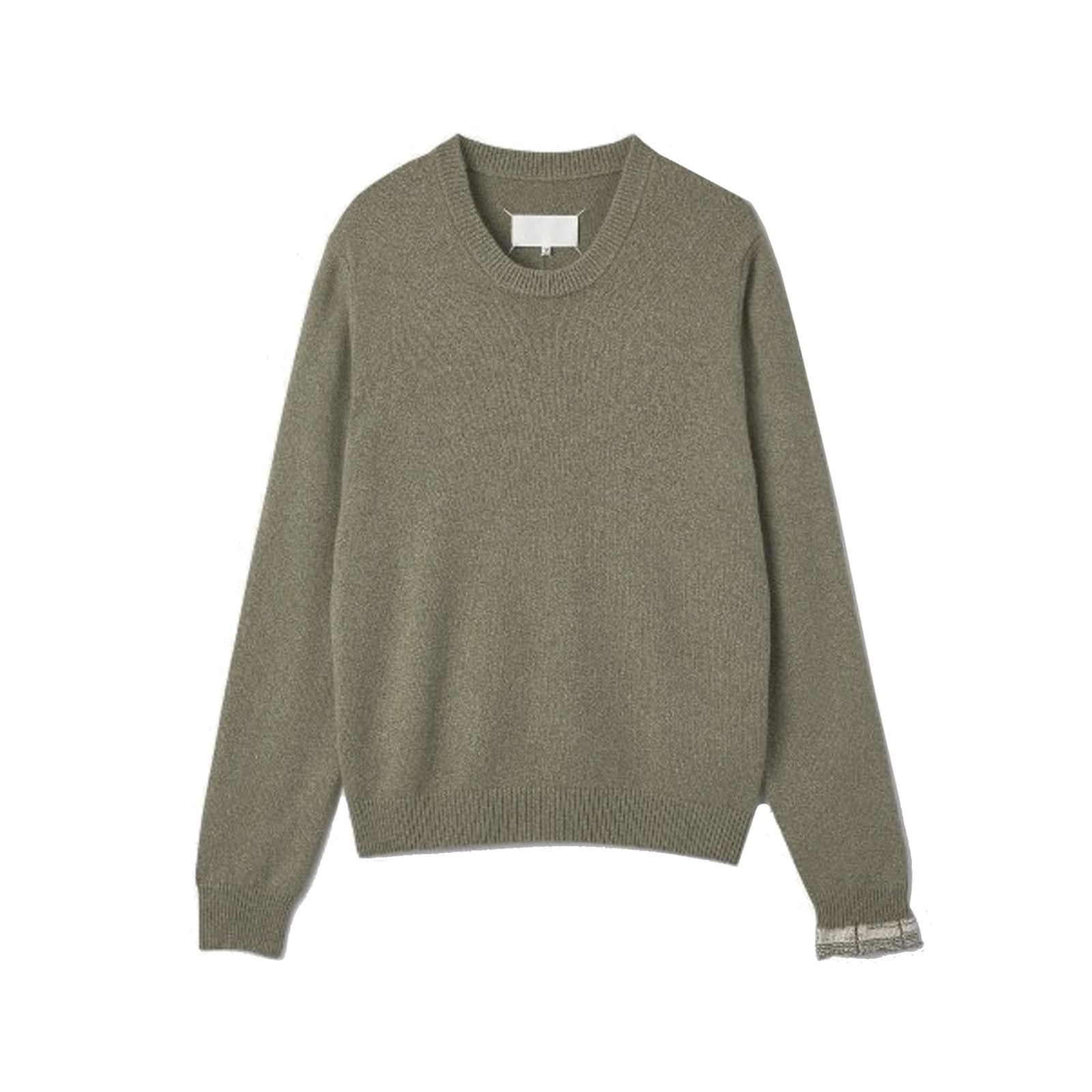 Shop Maison Margiela Crewneck Sweater In Green