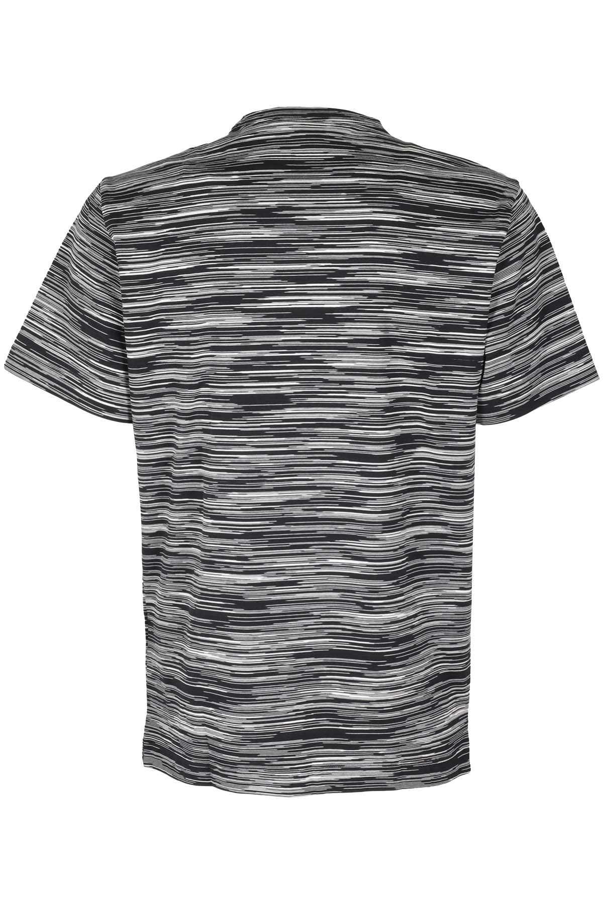 Missoni Man T-shirt Midnight Blue Size Xxl Cotton In B Black White