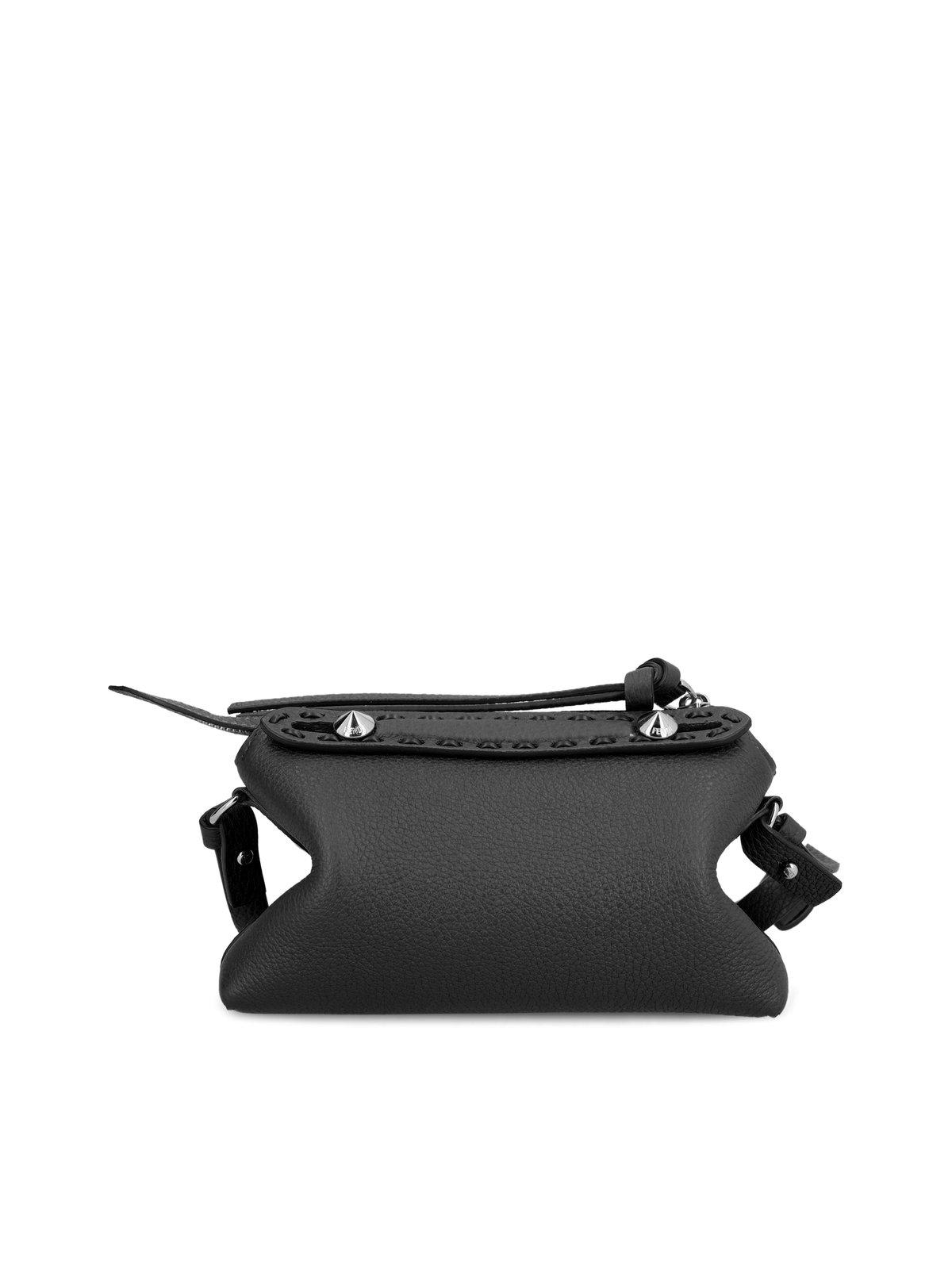 Shop Fendi By The Way Soft Mini Selleria Shoulder Bag In Black