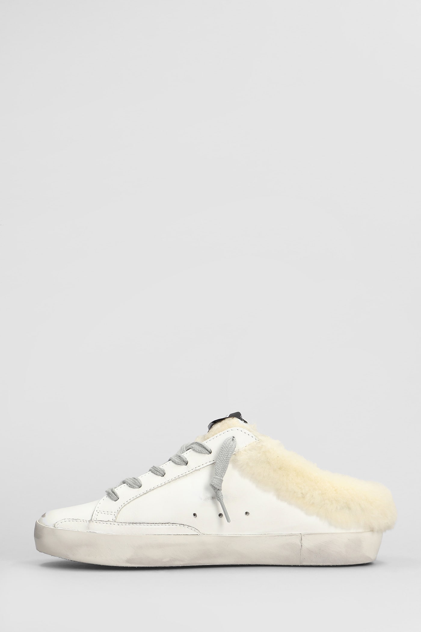 Shop Golden Goose Superstar Sneakers In White Leather