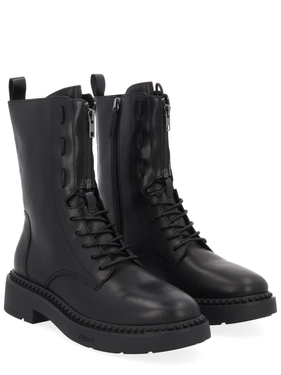 Ash Lace-up Boot In Black