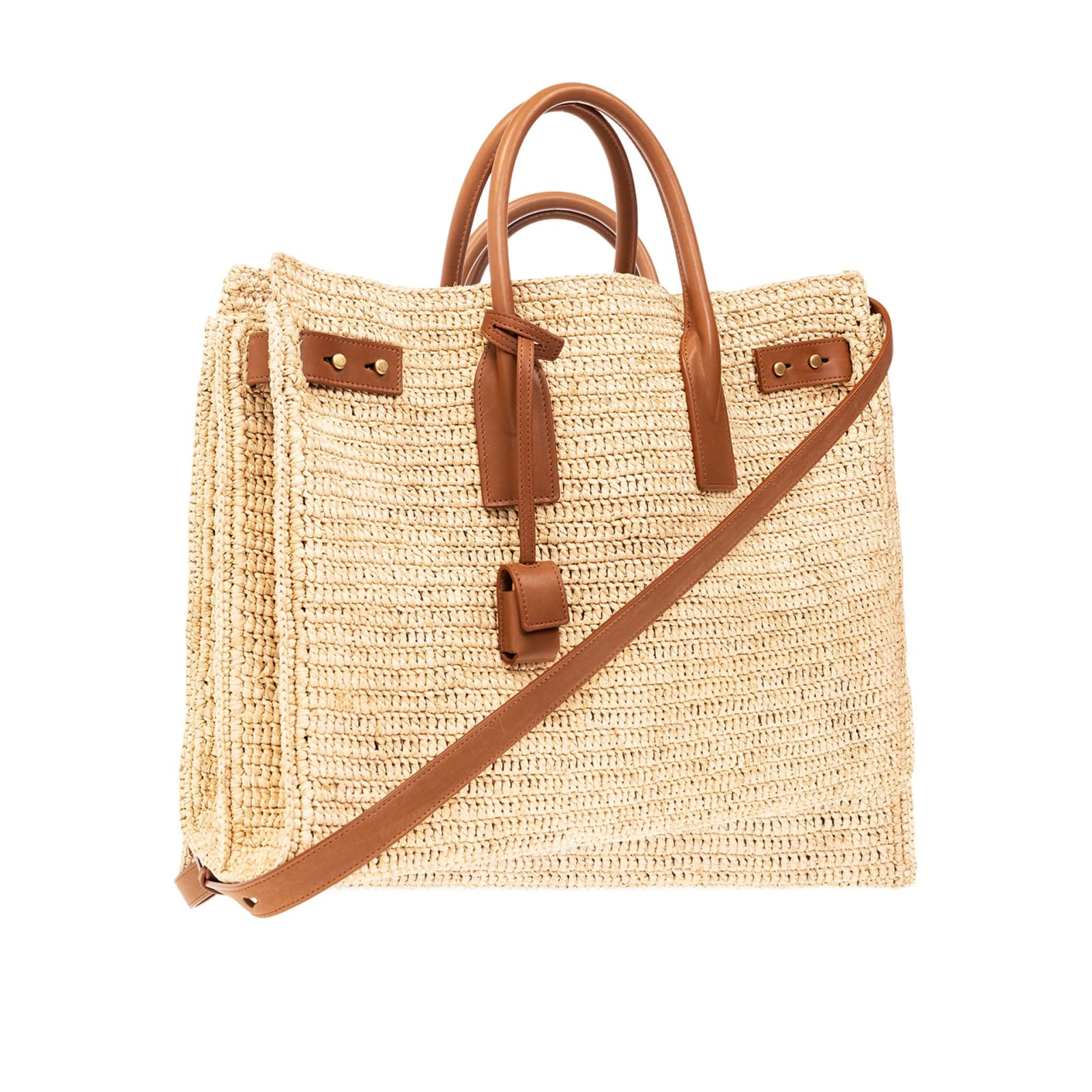 Saint Laurent Sac De Jour Slim Shopper Bag In Brown