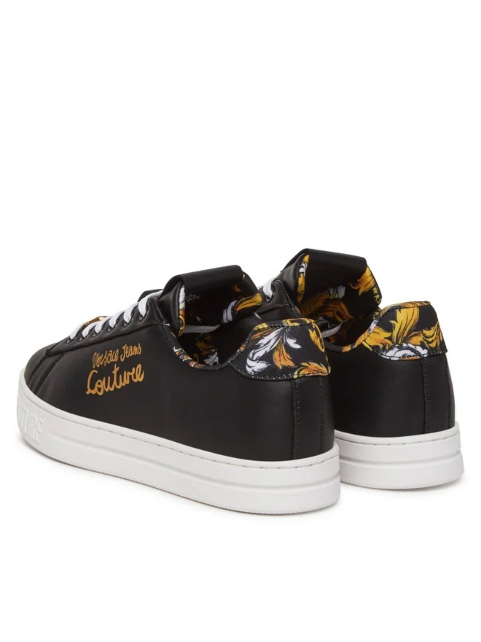 Shop Versace Jeans Couture Sneakers In Black