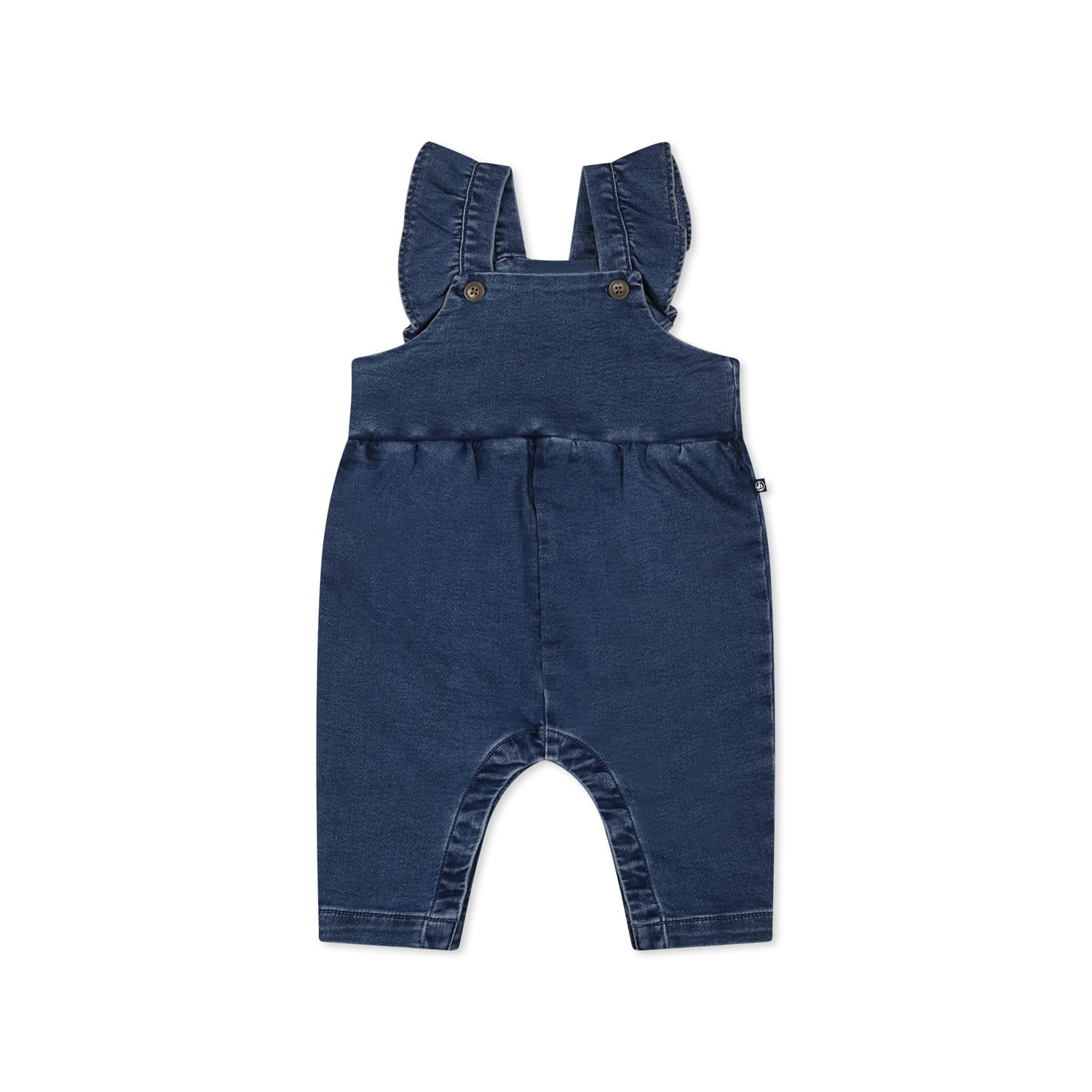 Petit Bateau Denim Dungarees In Denim
