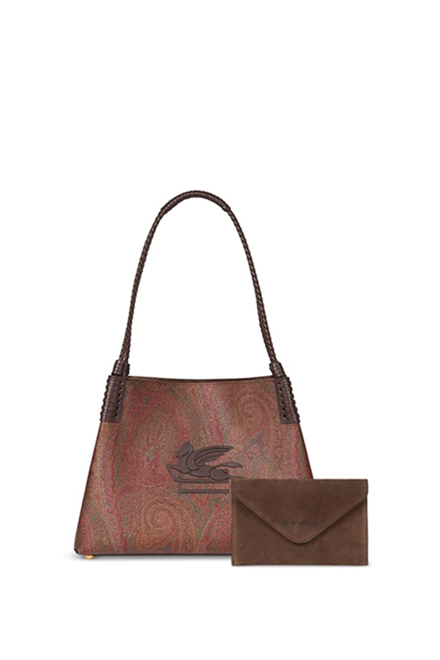 Shop Etro Shopping Bag In Brown