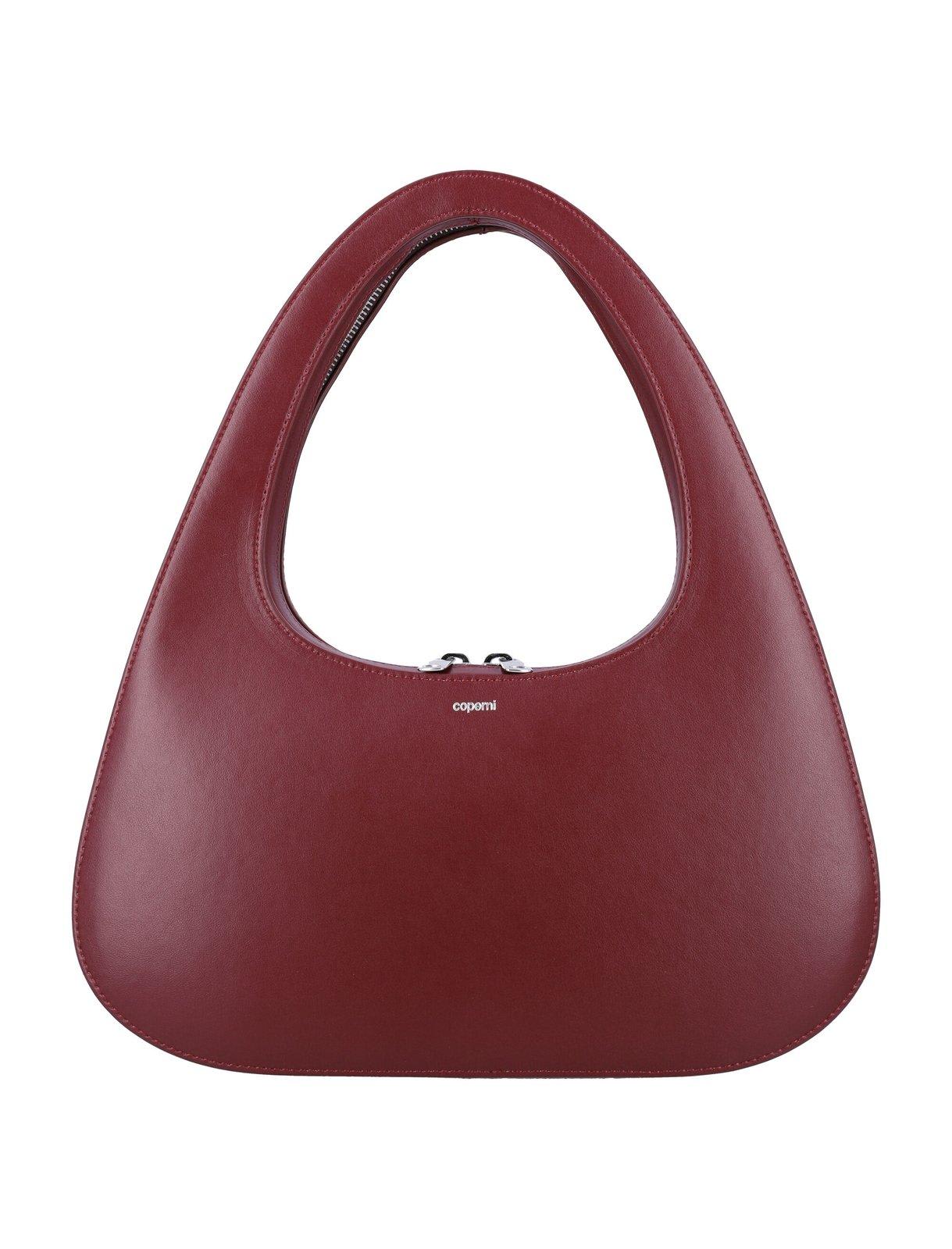 Shop Coperni Large Baguette Swipe Bag In Red