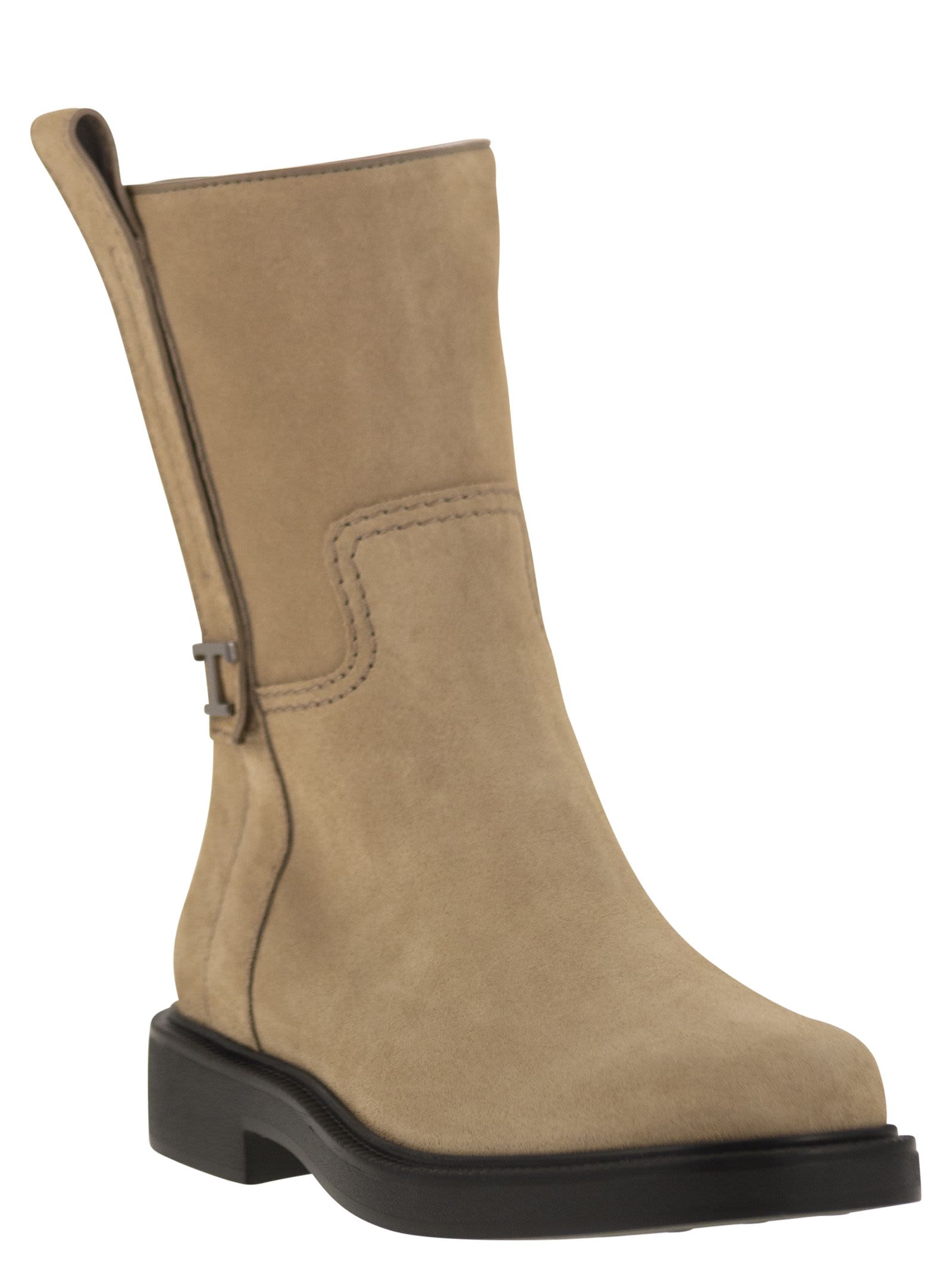 Tod's T Timeless-plaque Boots In S812