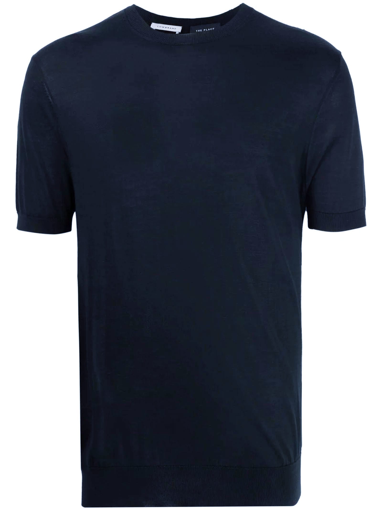 Low Brand Blue Silk T-shirt