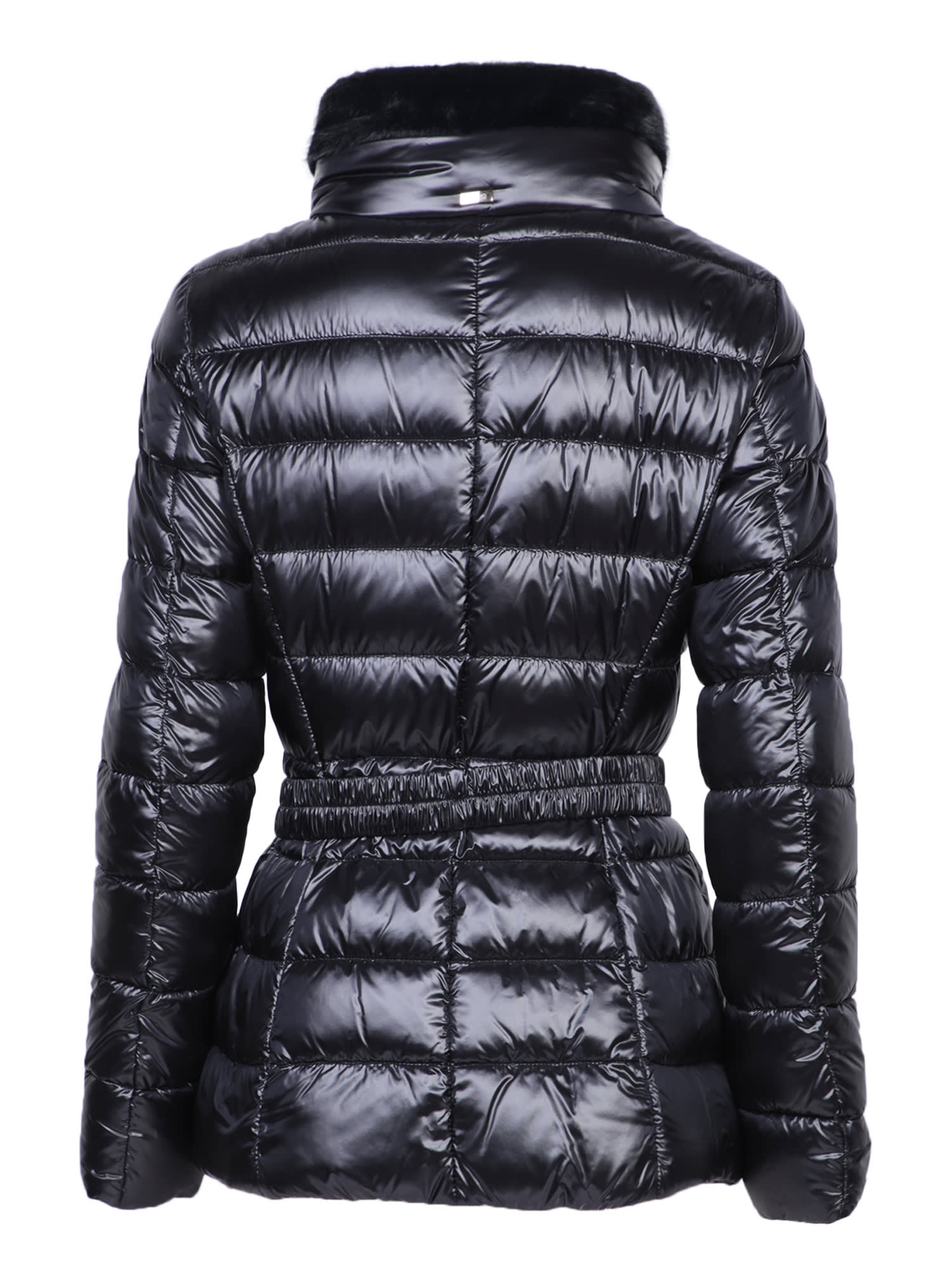 Shop Herno Black Monogram Puffer