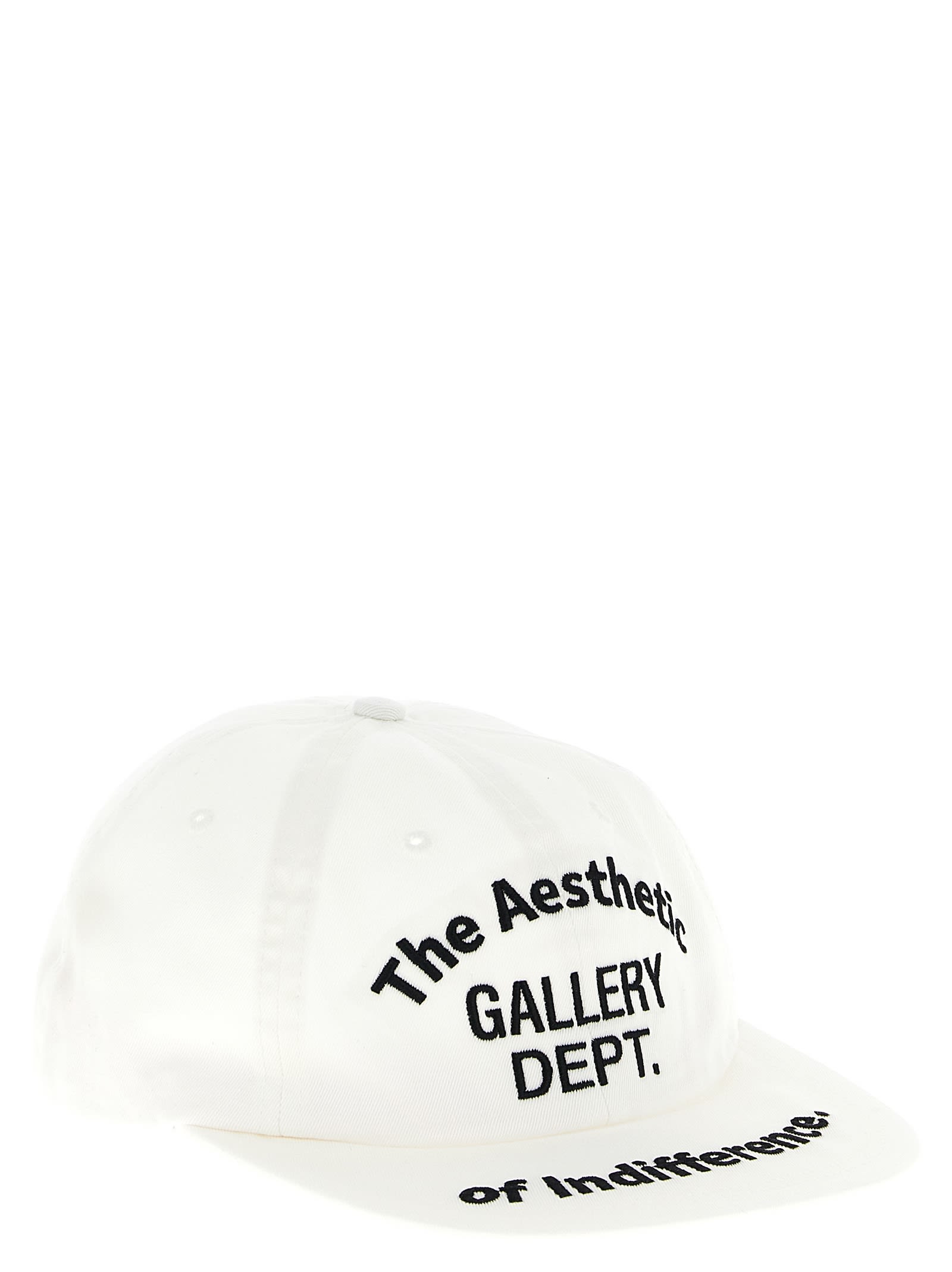 Gallery Dept. Indifference Aesthetic Curved Brim Cap In White