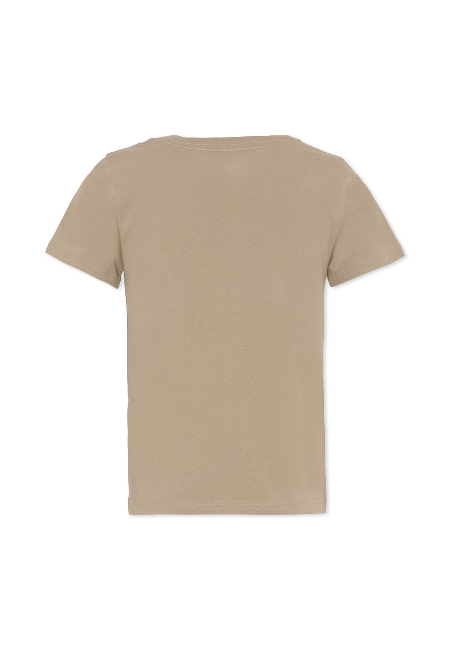 Chloé Organic Cotton Logo T-shirt In Brown