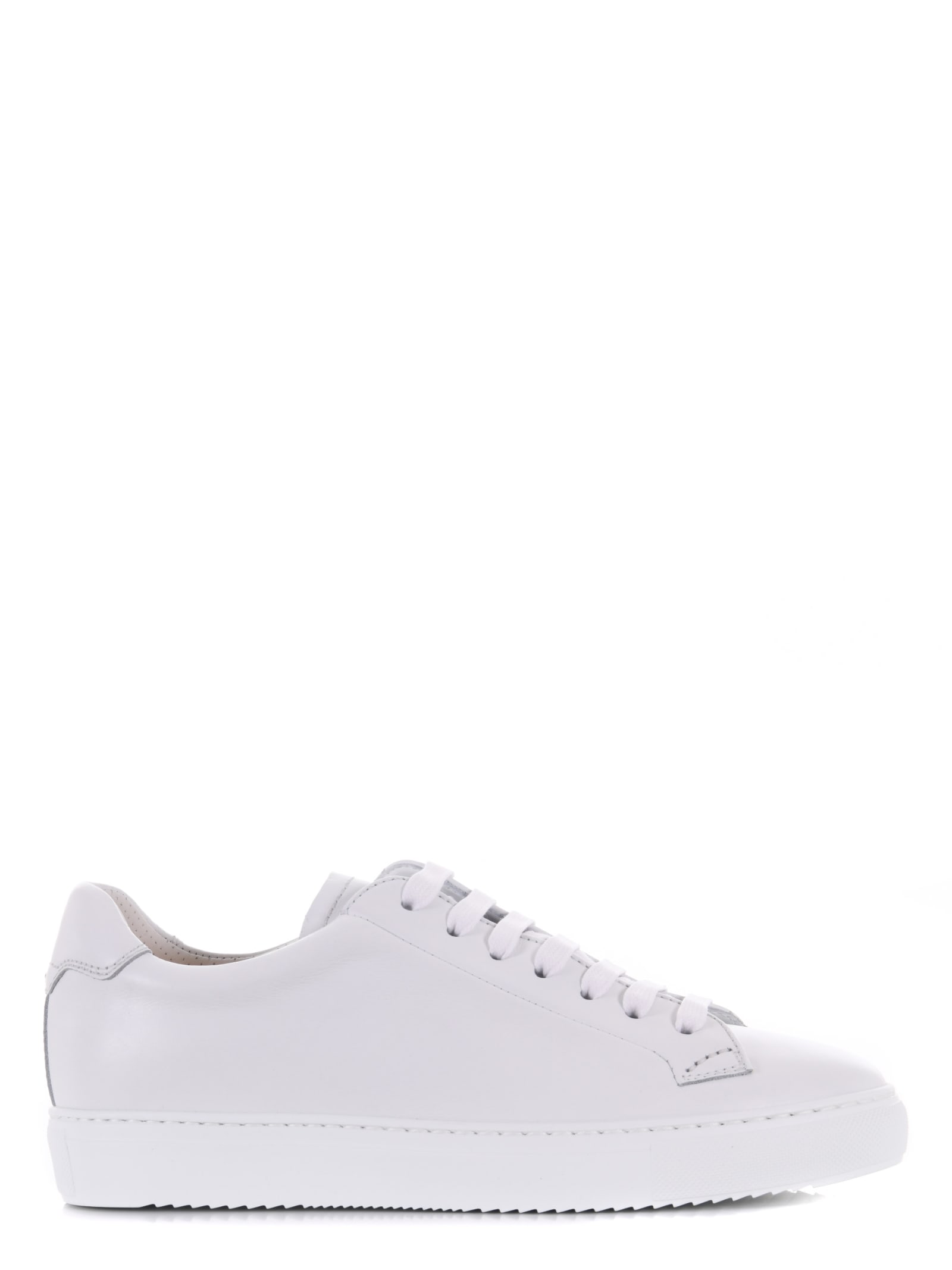 Doucal's Glattleder Low-top Sneakers In White