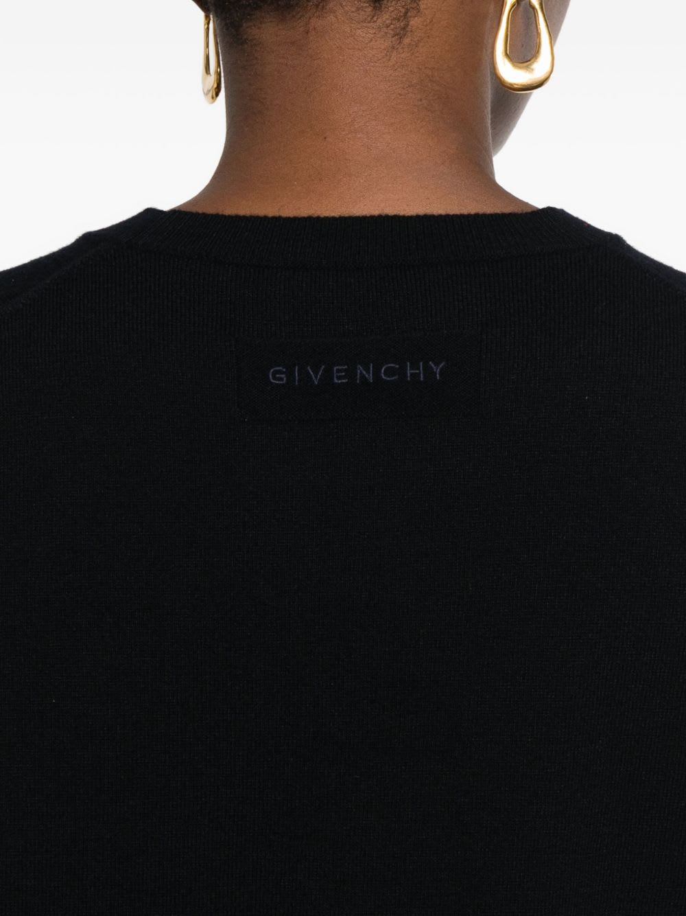 Givenchy Long-sleeved Cashmere Sweater. In Black