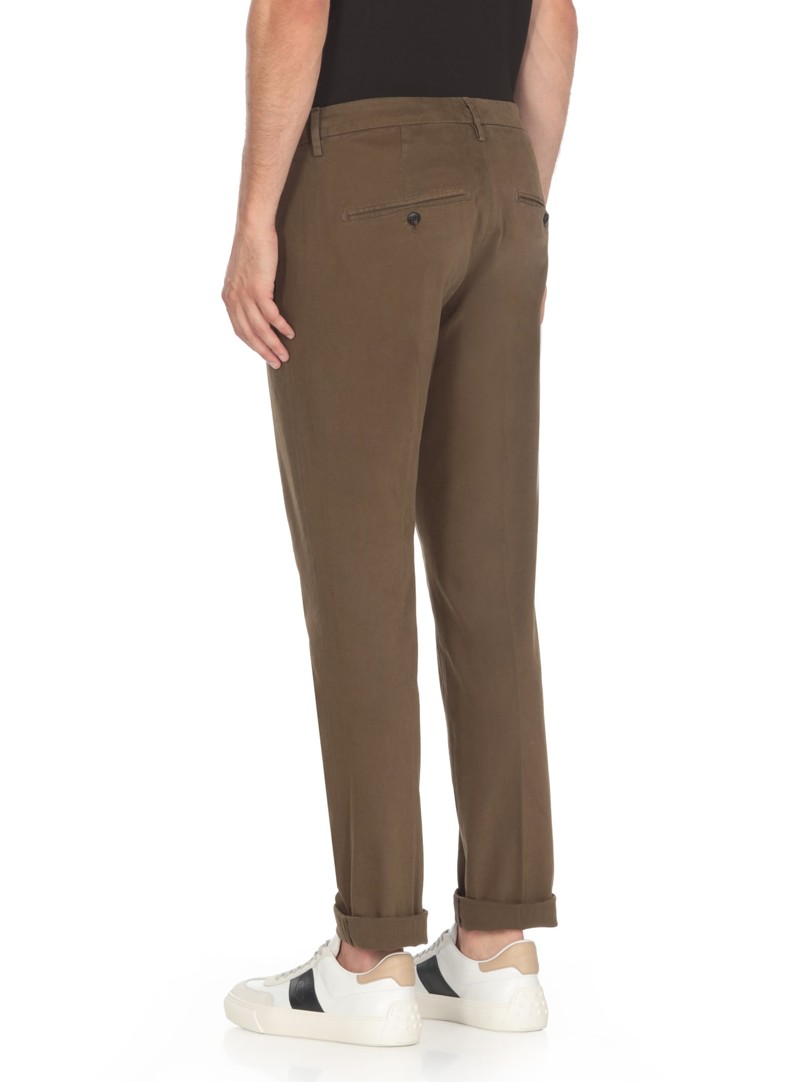 Shop Dondup Gaubert Pants In Brown