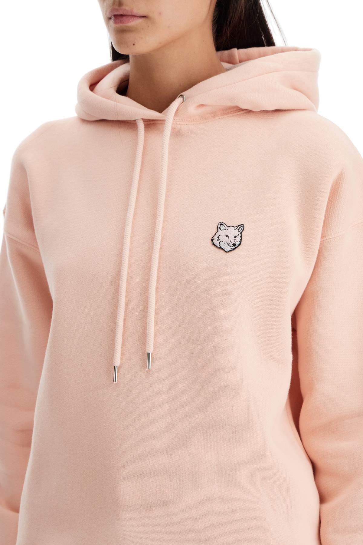 Shop Maison Kitsuné Bold Fox Head Comfort Fit Sweatshirt In Pasture Rose (pink)