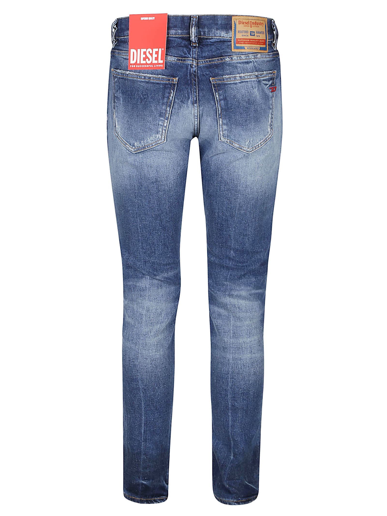 Shop Diesel 2019 D-strukt L.34 Jeans In Blu