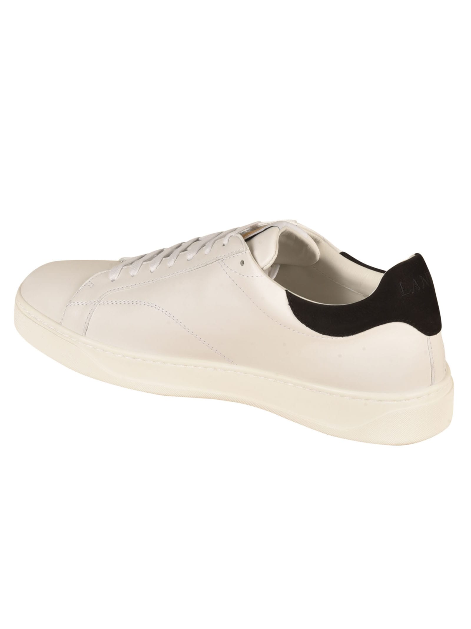 Lanvin Classic Sneakers In White/black | ModeSens