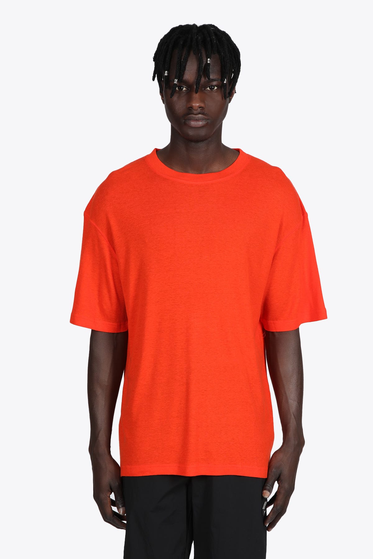 A-COLD-WALL Knitted Artisan Light T-shirt Orange knitted t-shirt with back print