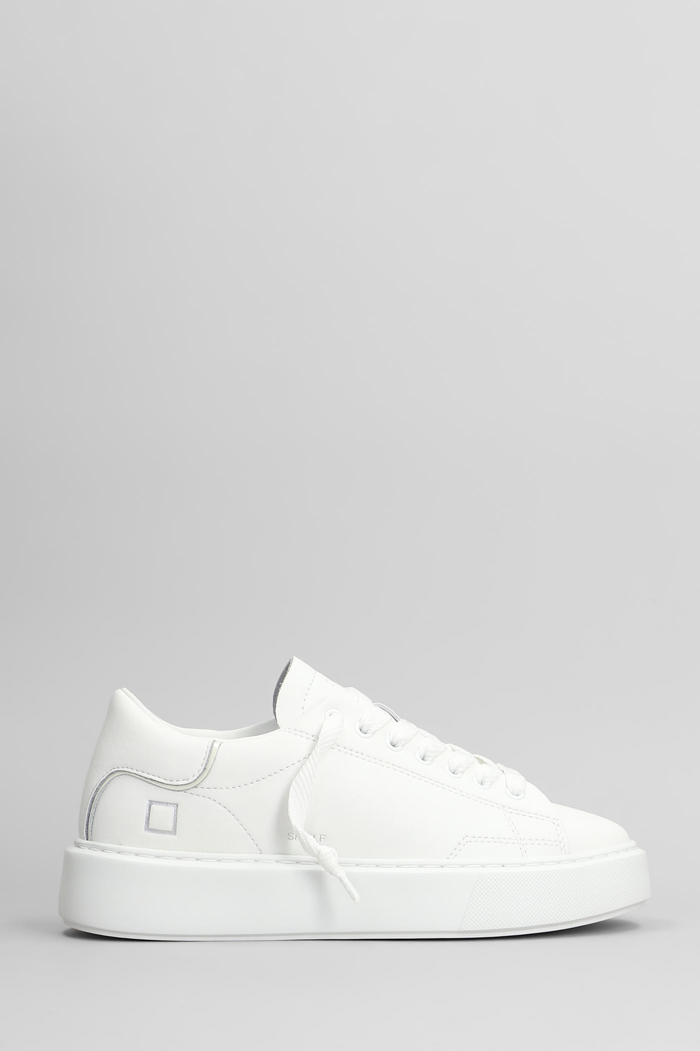 D. A.T. E. Sfera Sneakers In White Leather