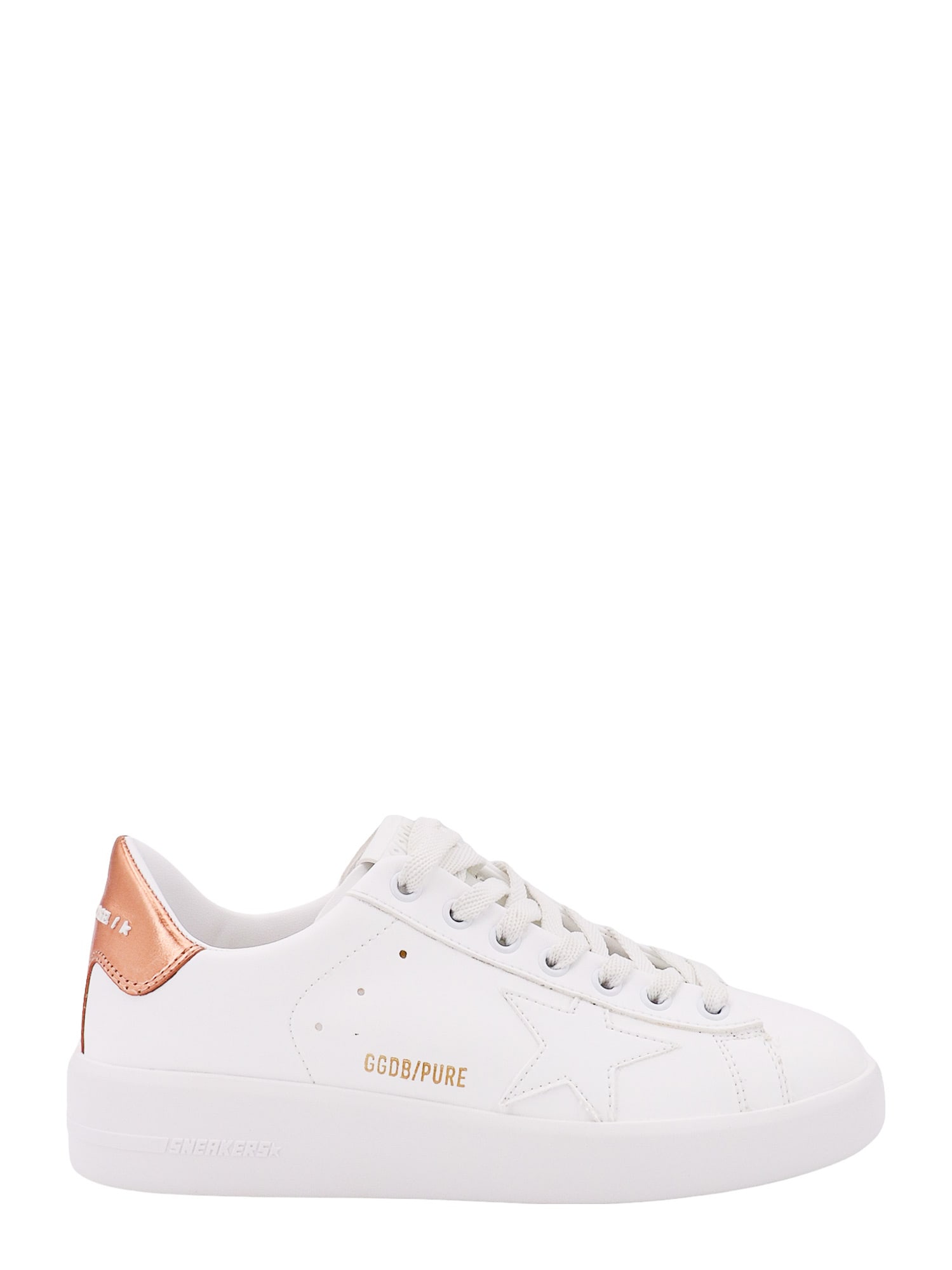 Golden Goose Pure-star Lace-up Sneakers In White