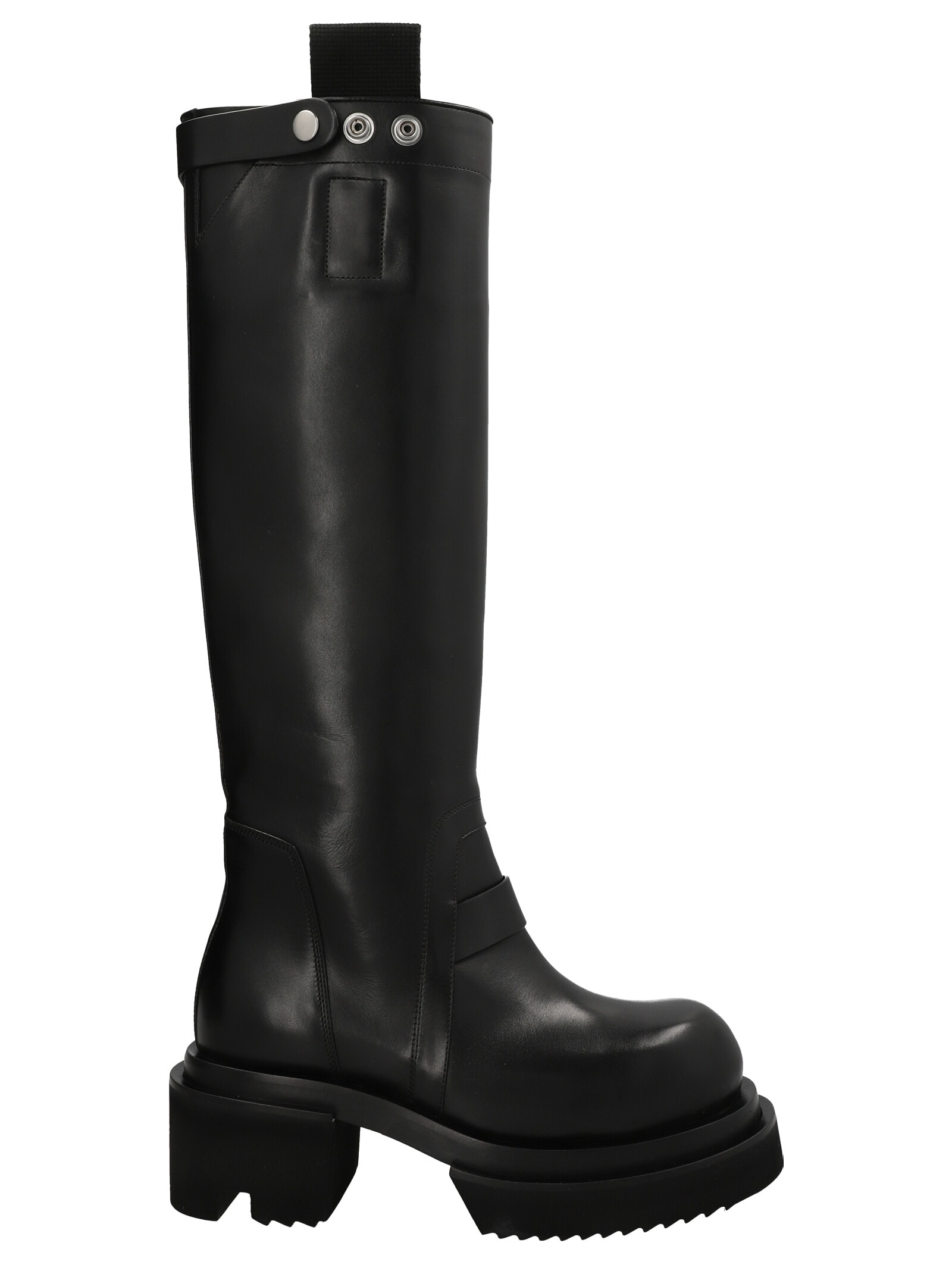 Brown Pull On Bogun Boots by Rick Owens on Sale