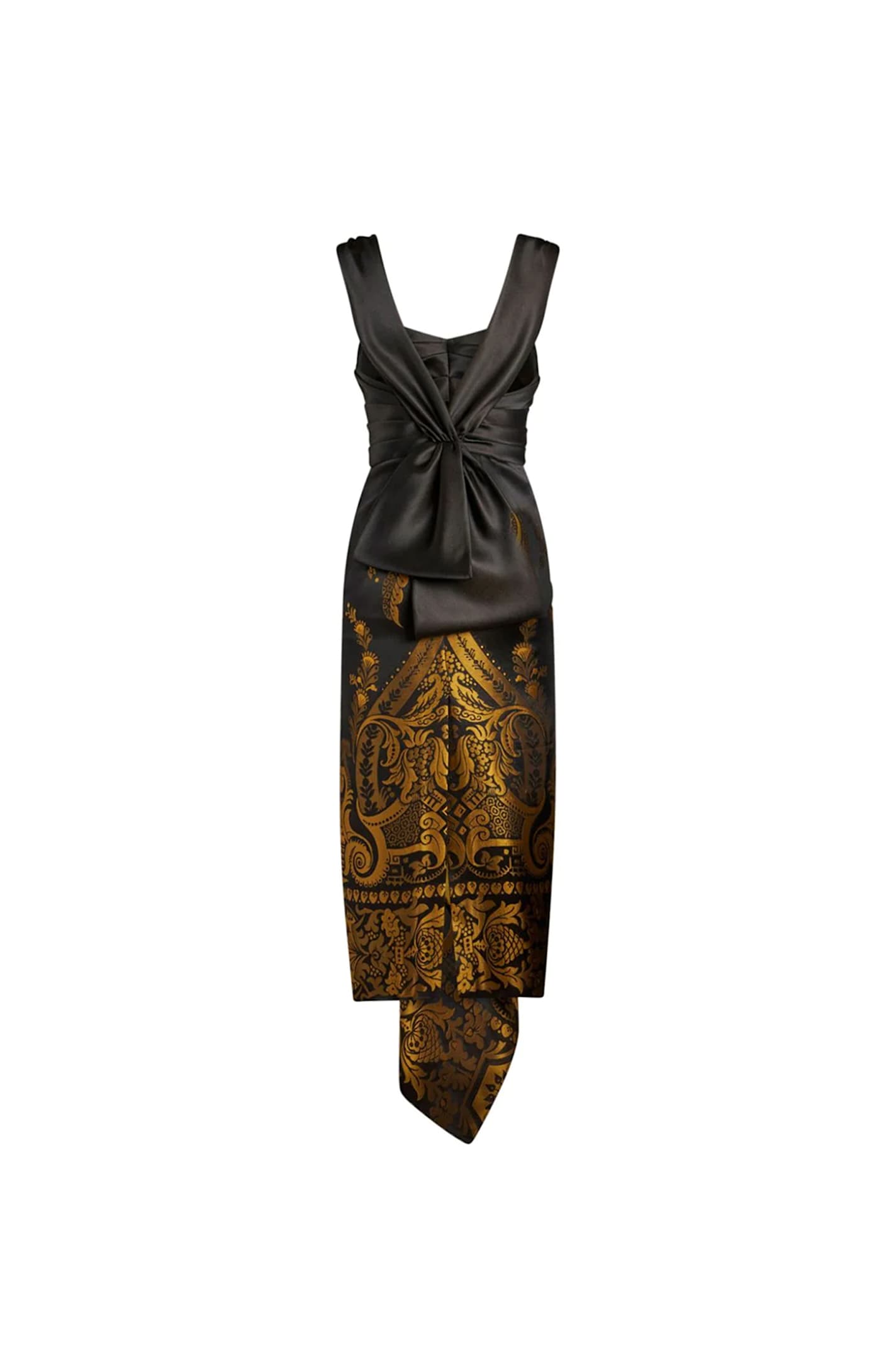 Shop Etro Dress In Golden