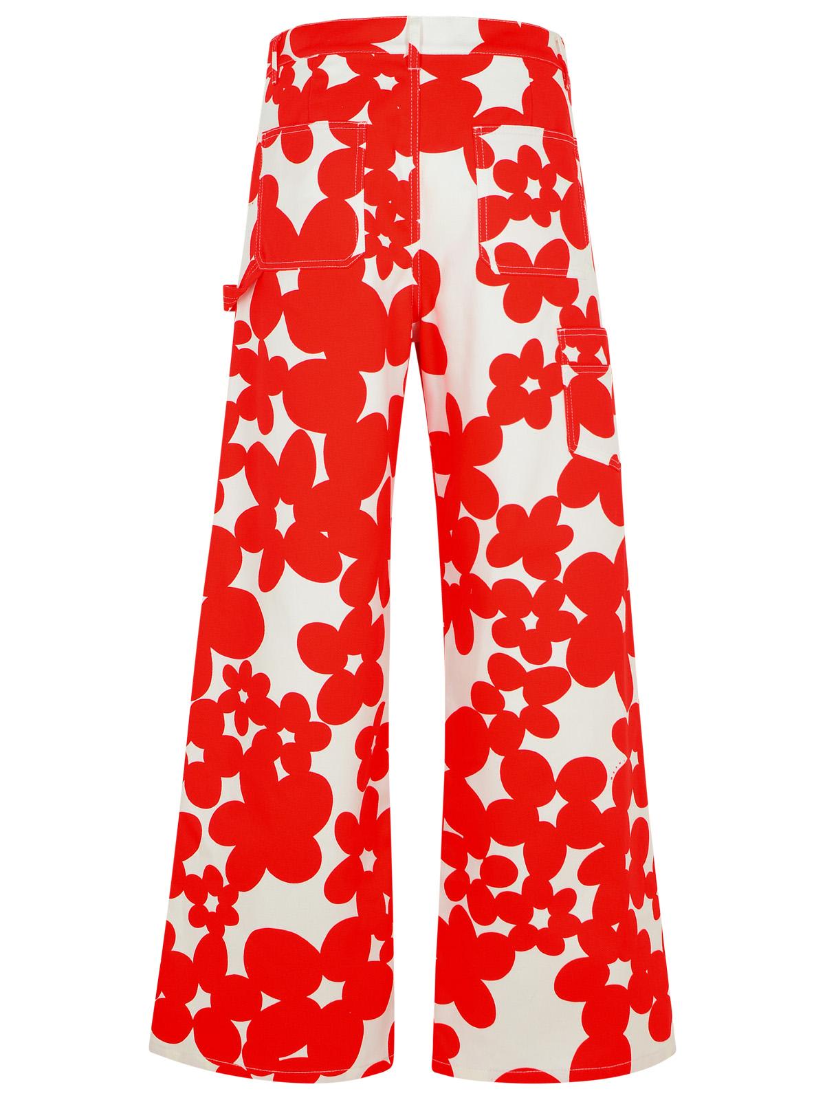 Marni Cotton Pants In Red