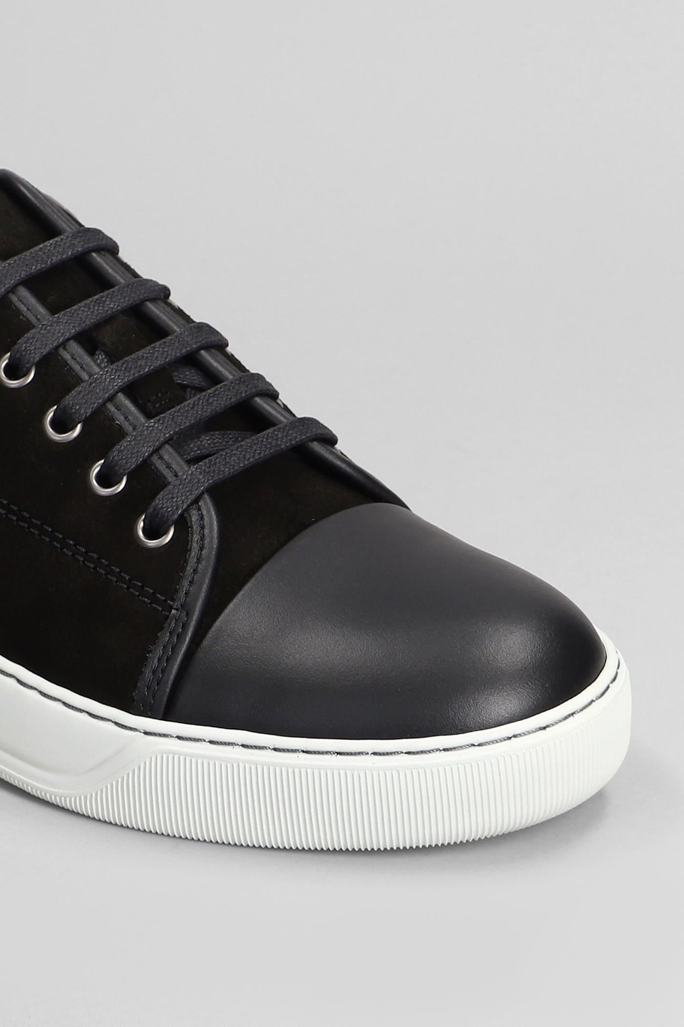 Shop Lanvin Dbb1 Sneakers In Black Suede