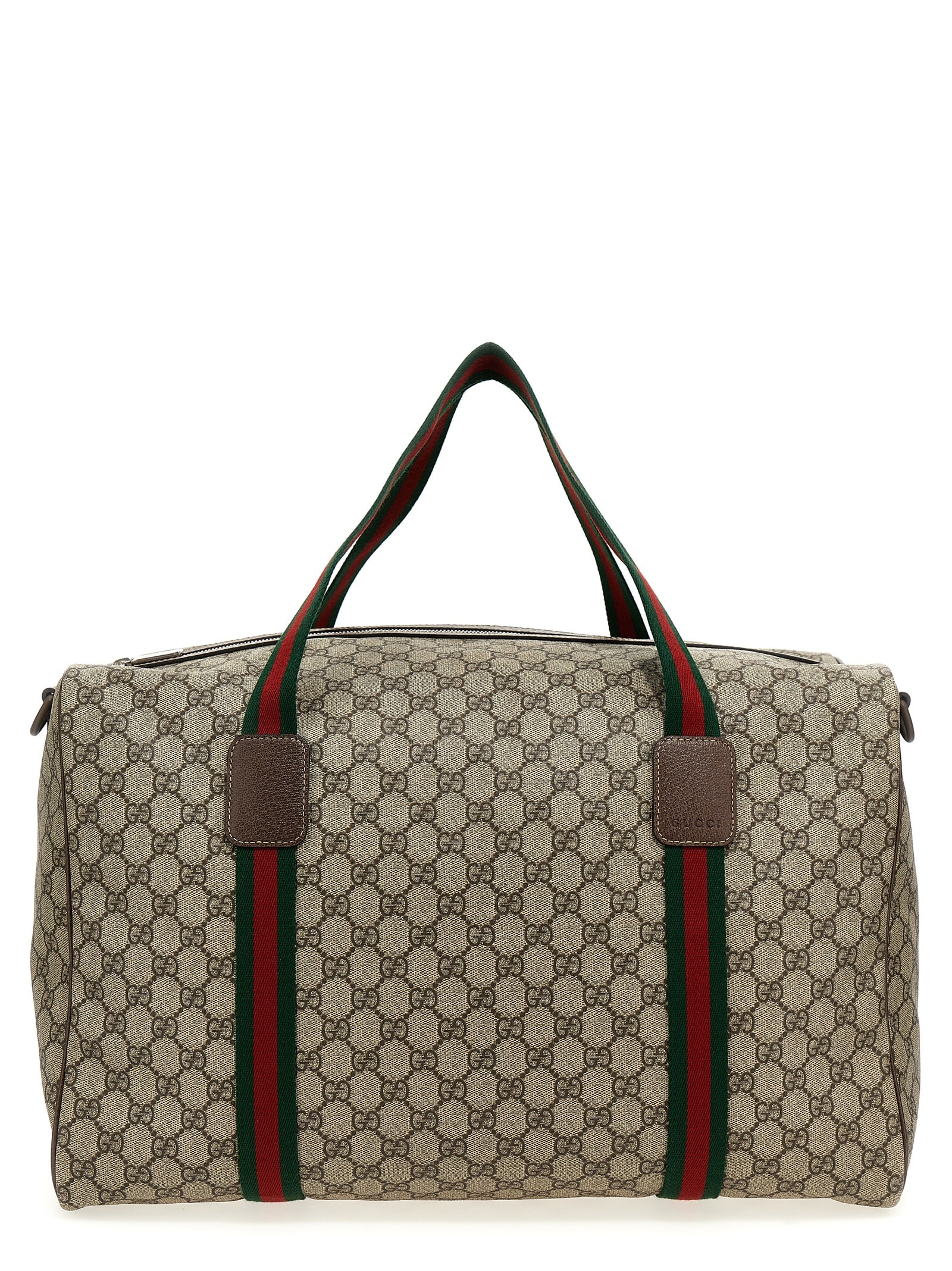 Shop Gucci Gg Supreme Large Travel Bag In Multicolor