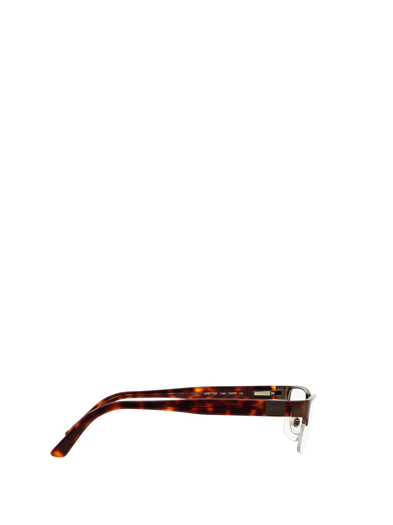 Shop Versace Ve1184 Brown Glasses