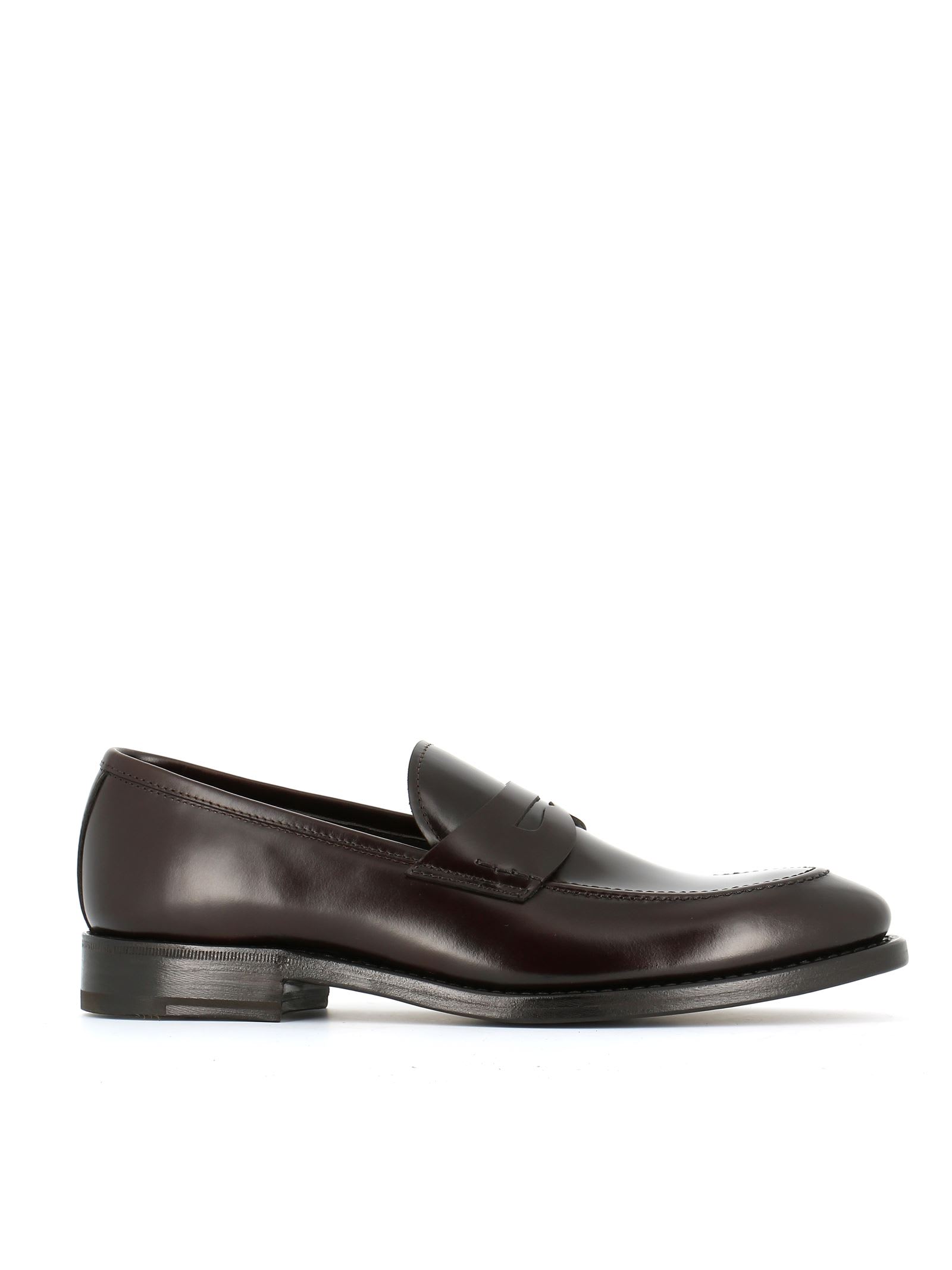 Henderson Baracco Classic Penny Loafers In Brown