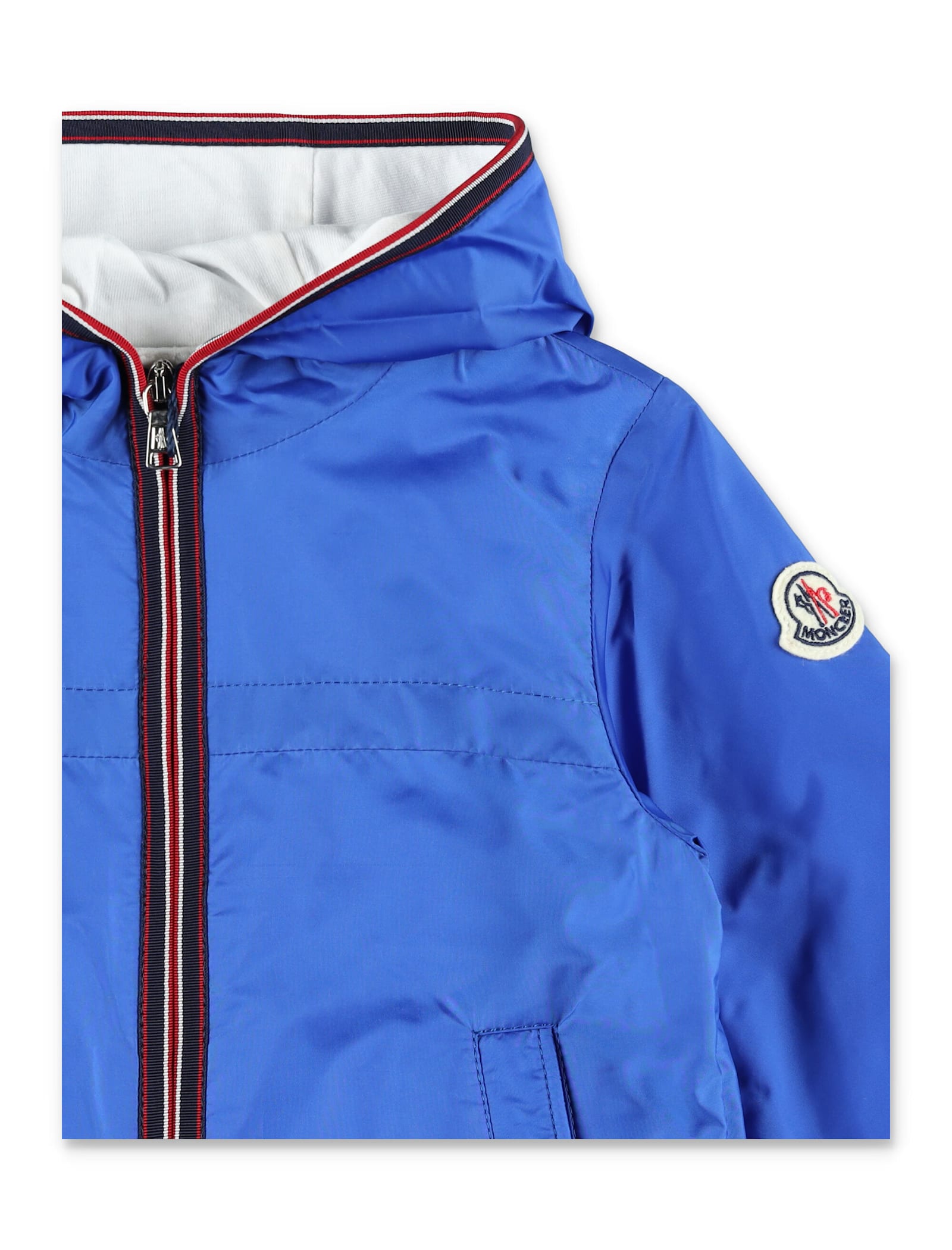 Moncler Kid - Anton Hooded Rain Jacket In Bluette