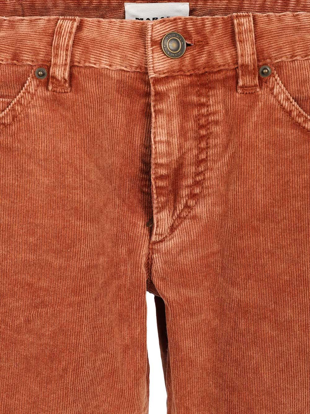 Isabel Marant Étoile Leniya Velvet Trousers In Orange