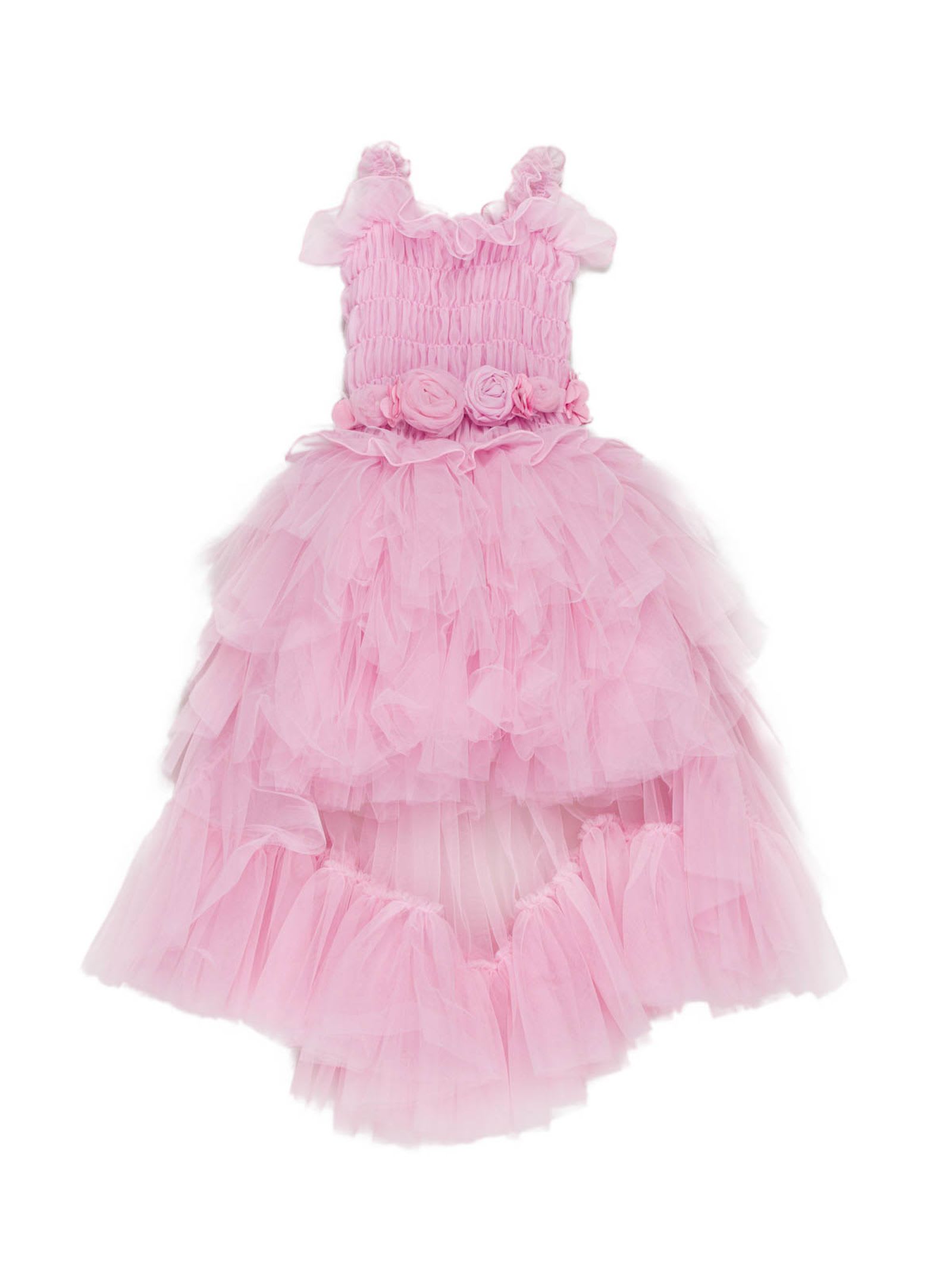 MISS GRANT LONG DRESS IN PINK TULLE