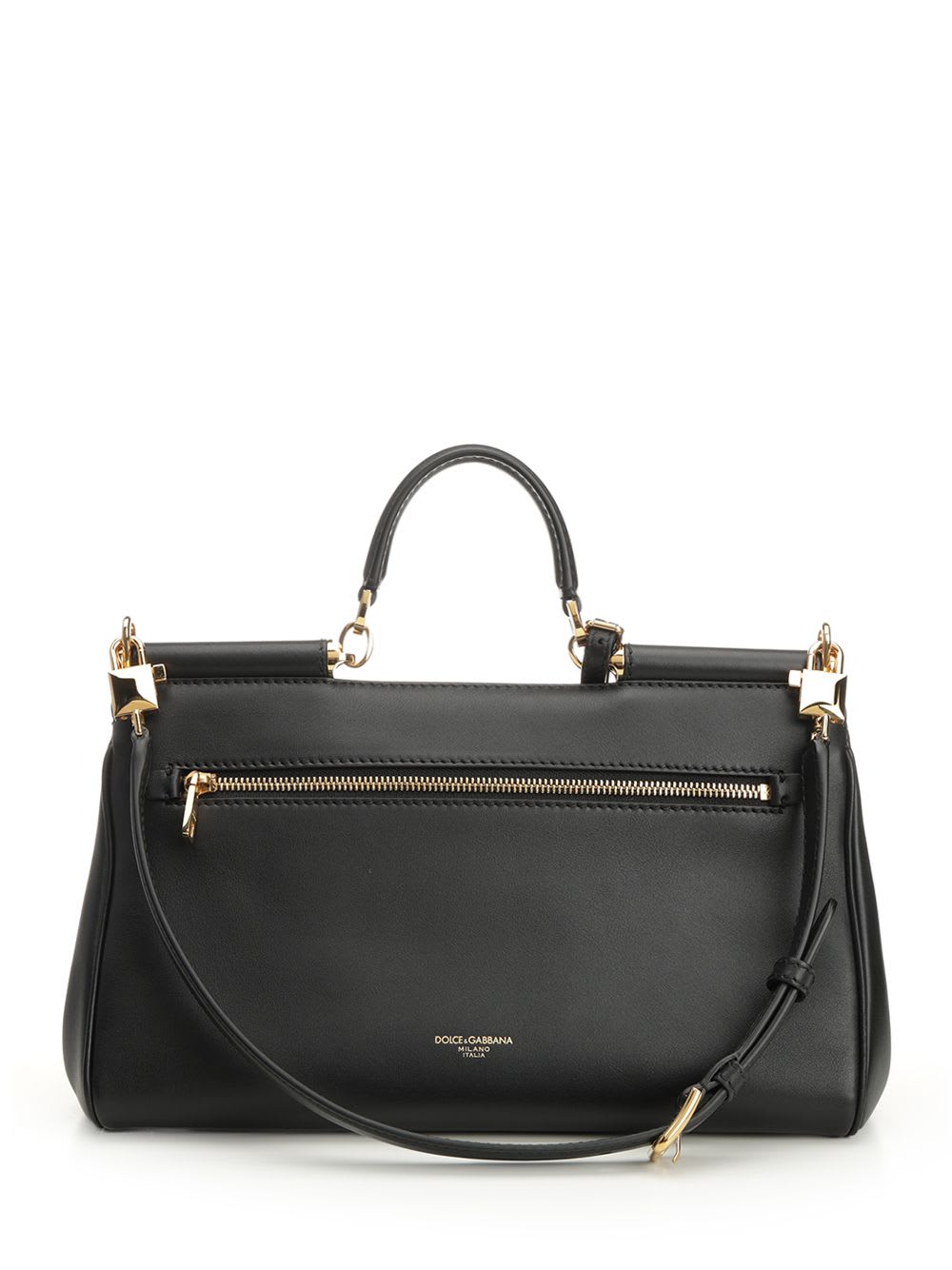 Dolce & Gabbana Medium My Sicily Handbag In Black