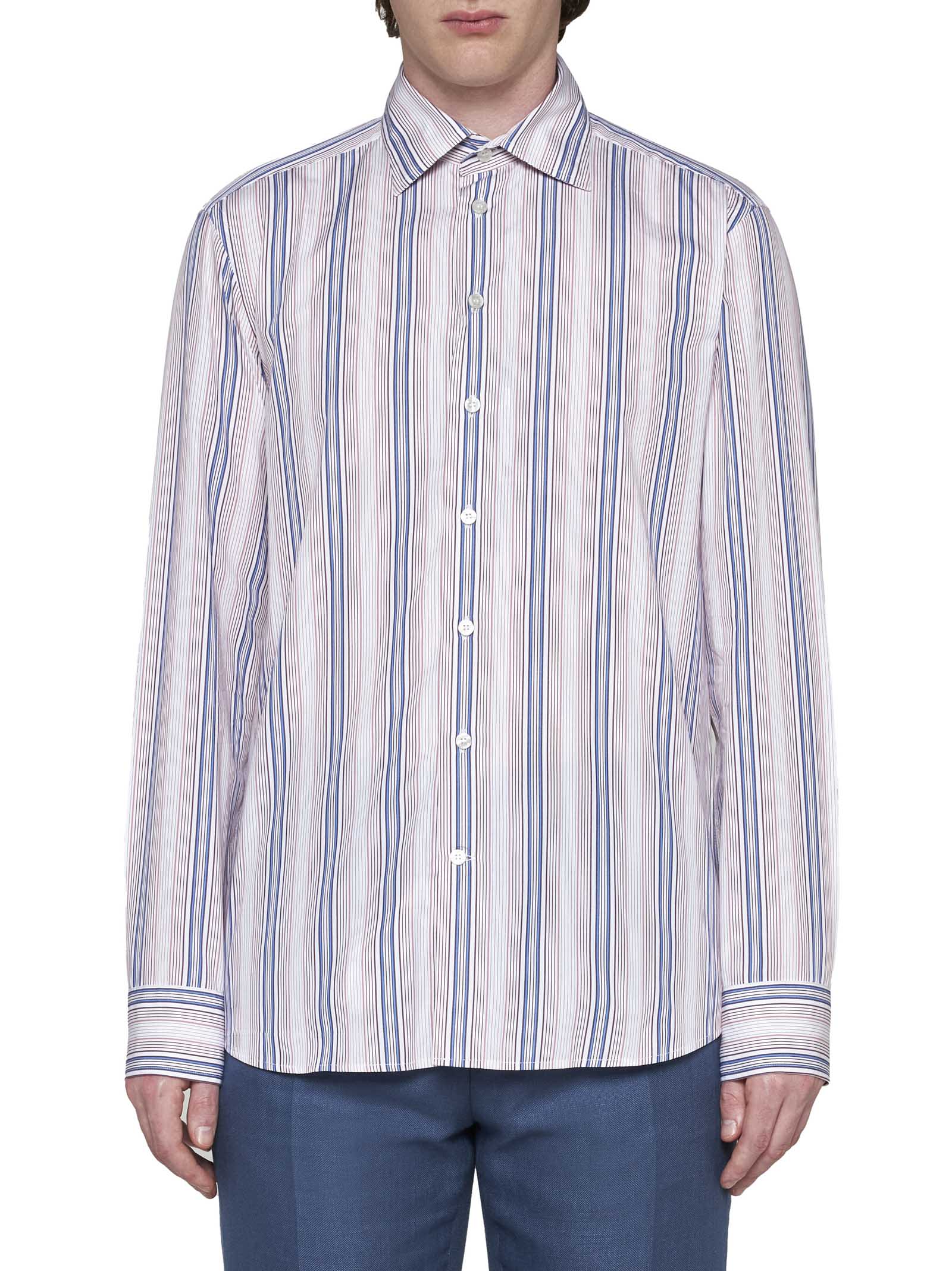 Shop Etro Shirt In Rigato