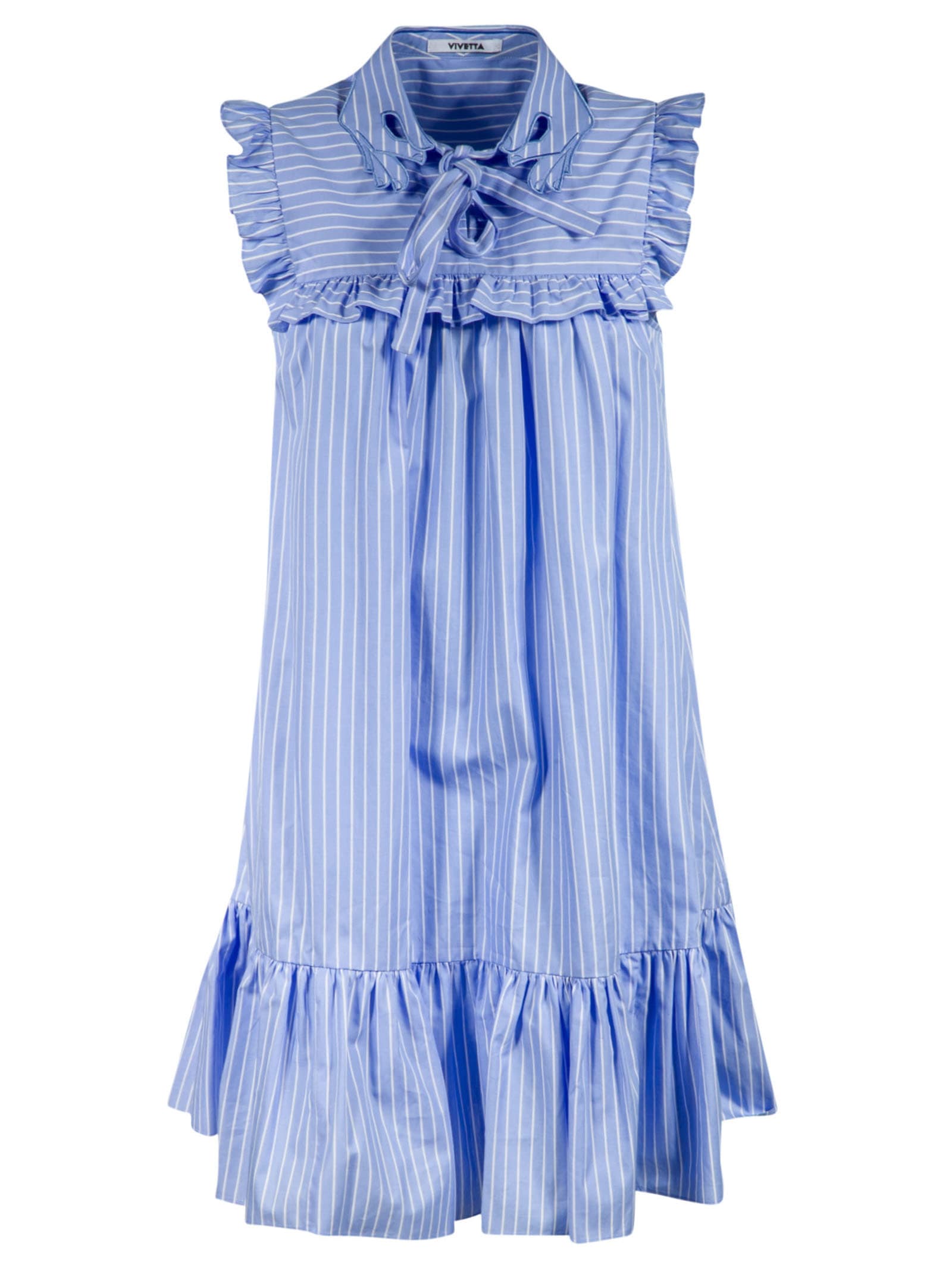 Vivetta Stripe Print Sleeveless Dress