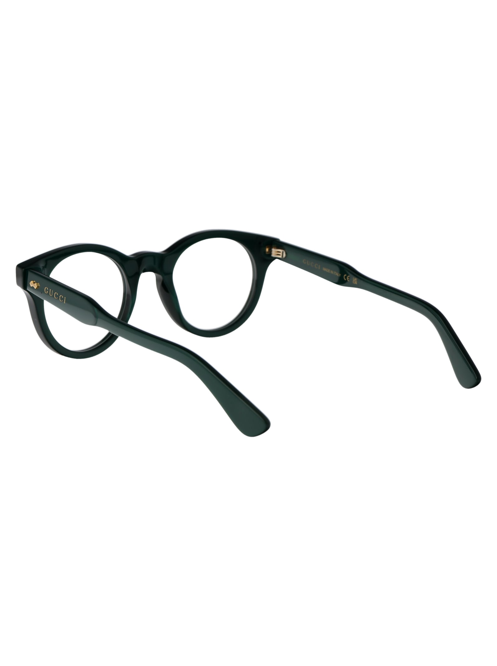 Shop Gucci Gg1266o Glasses In 003 Green Green Transpare