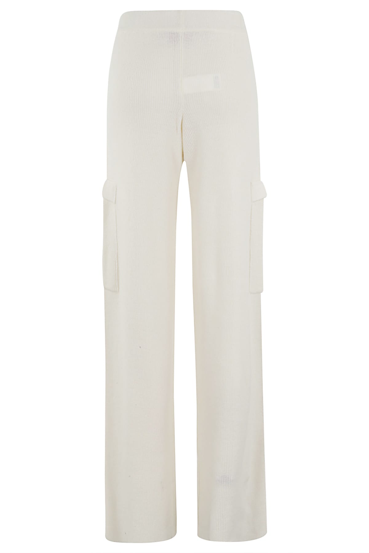 Ermanno Firenze Ivory Wide-leg Jogging Pants In Off White