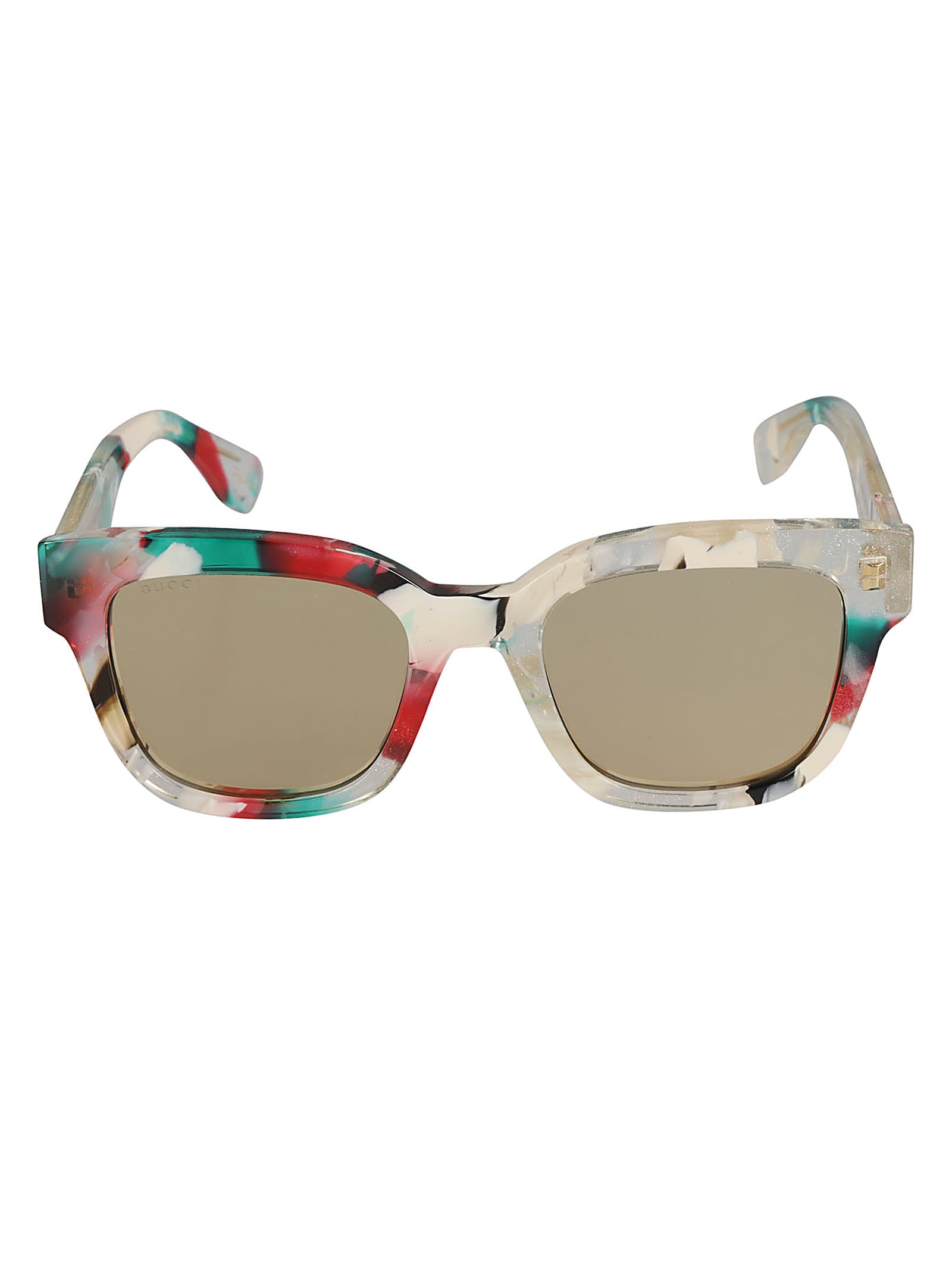 Shop Gucci Wayfarer Sunglasses In Multicolor